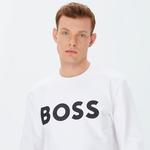 Boss Soleri Erkek Beyaz Sweatshirt