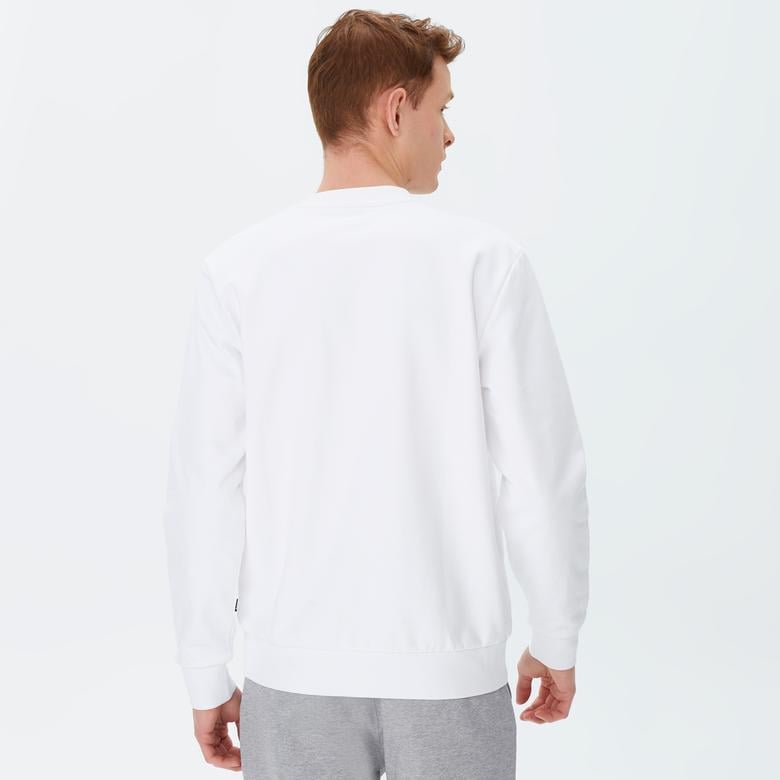 Boss Soleri Erkek Beyaz Sweatshirt