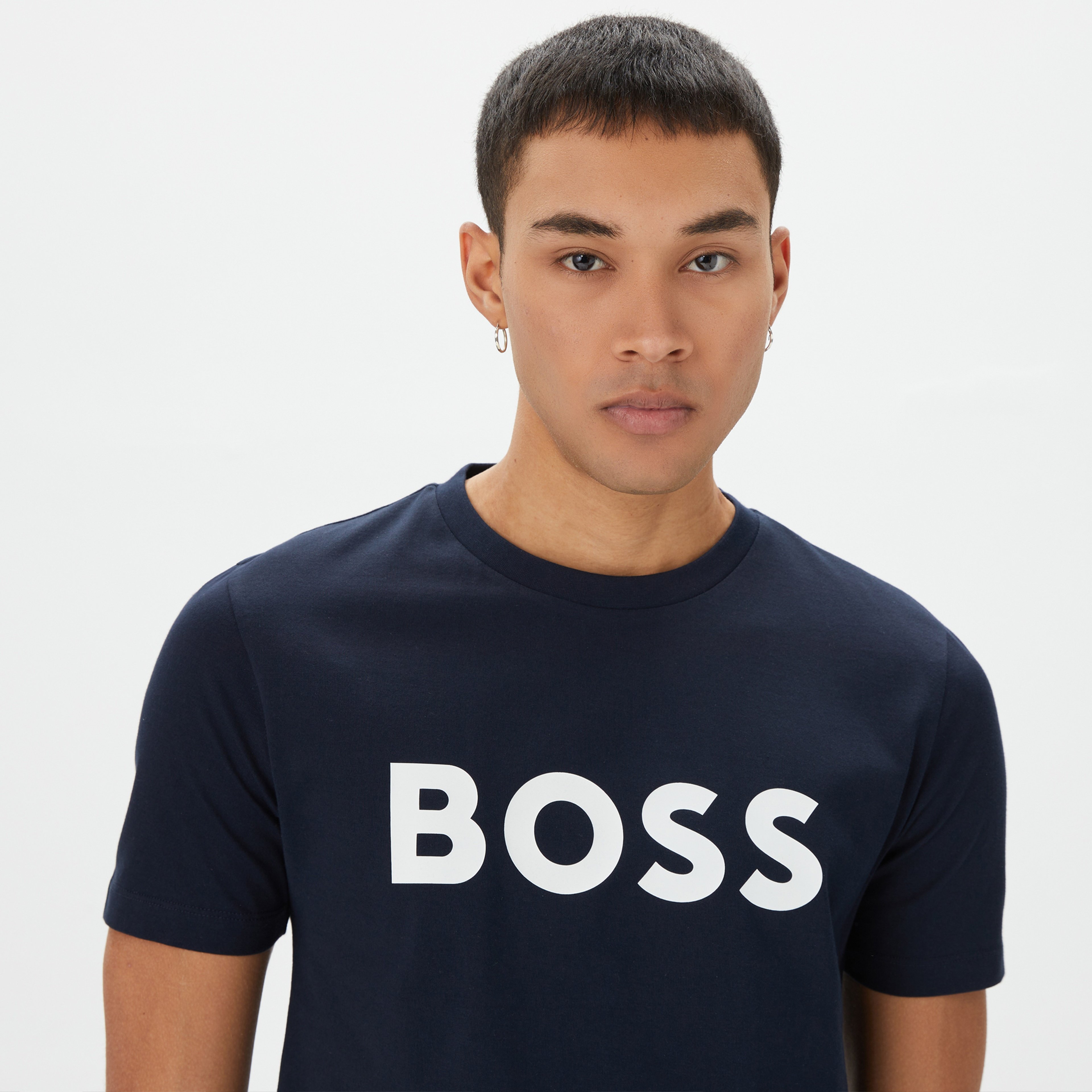 Boss Tiburt Erkek Lacivert T-Shirt