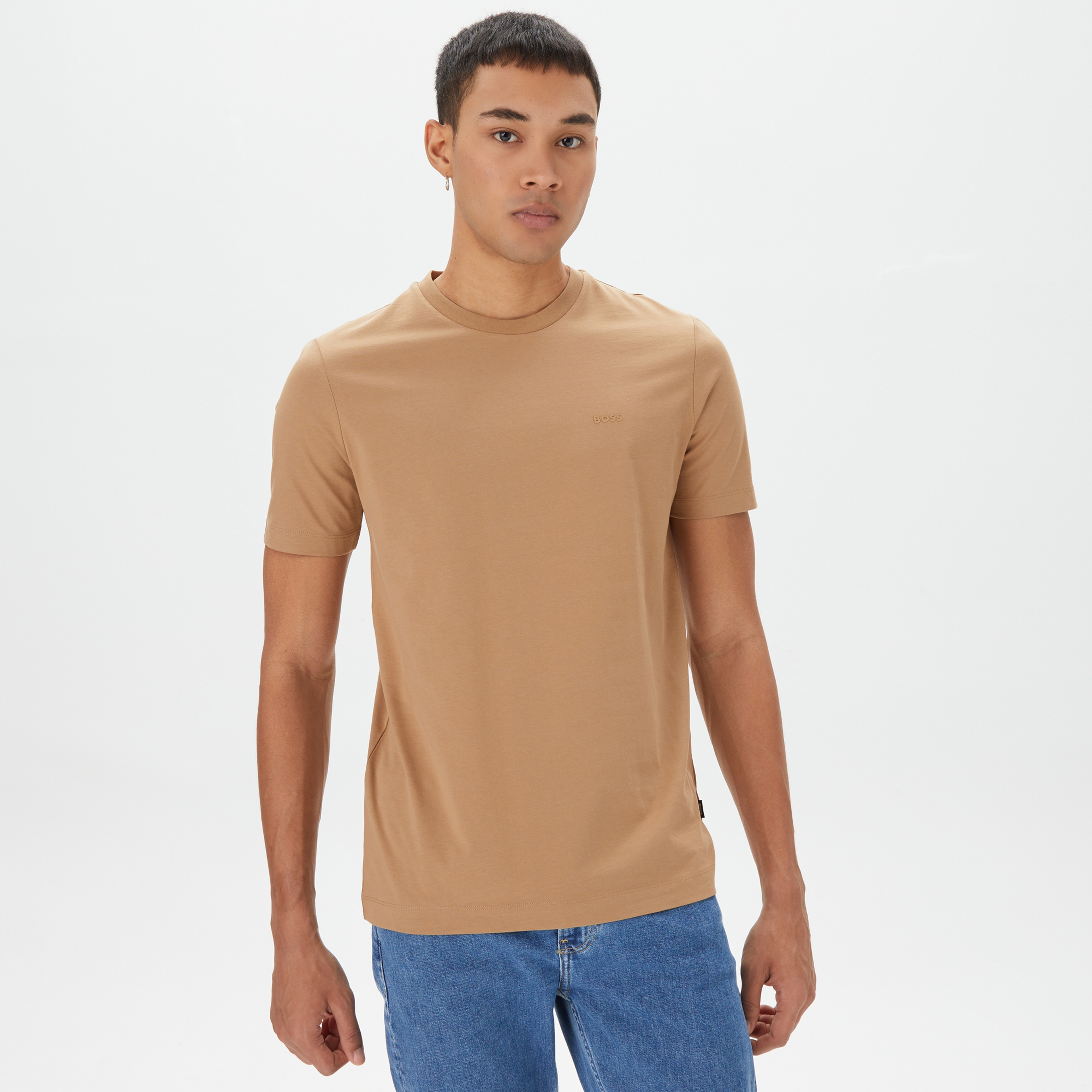 Boss Thompson Erkek Bej T-Shirt