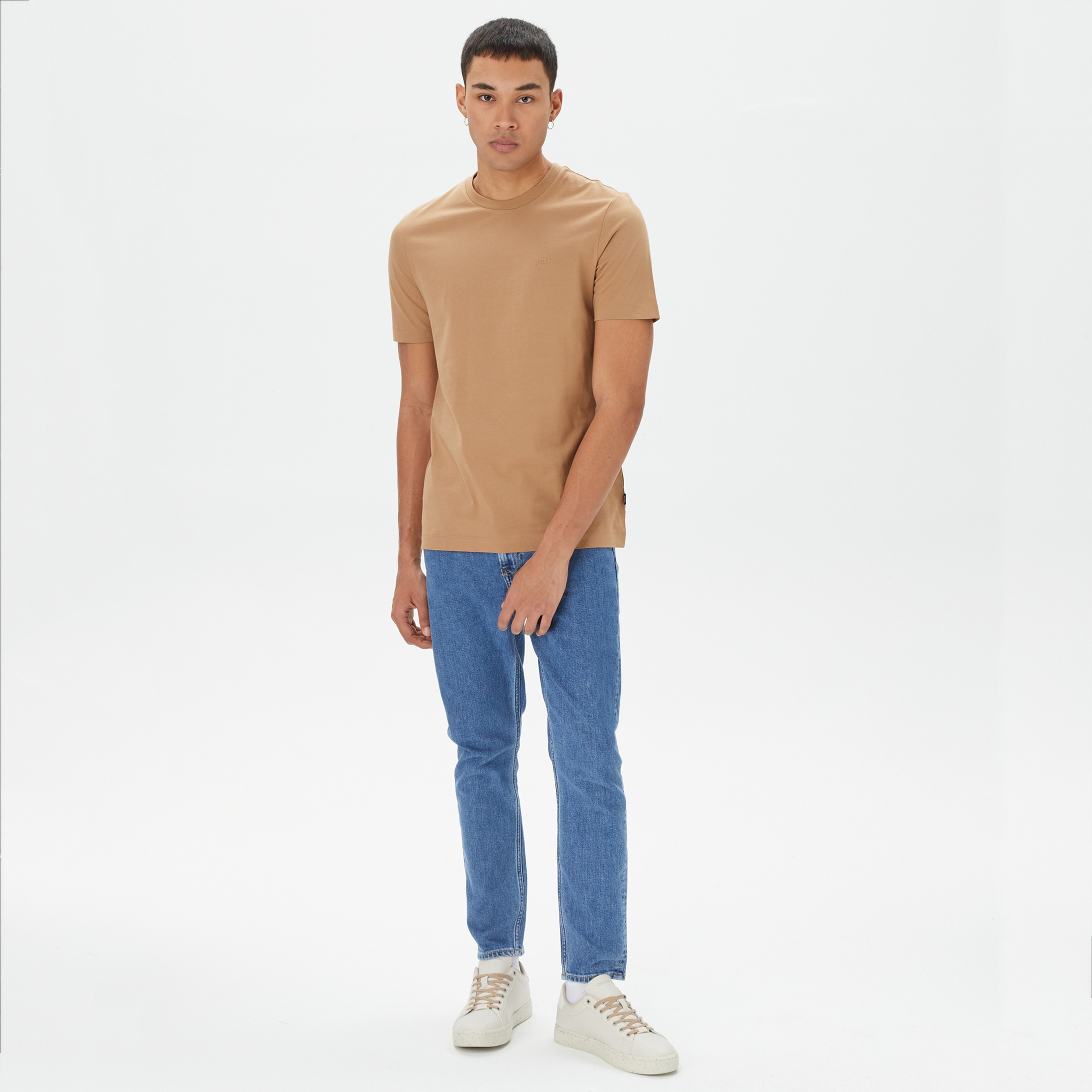 Boss Thompson Erkek Bej T-Shirt