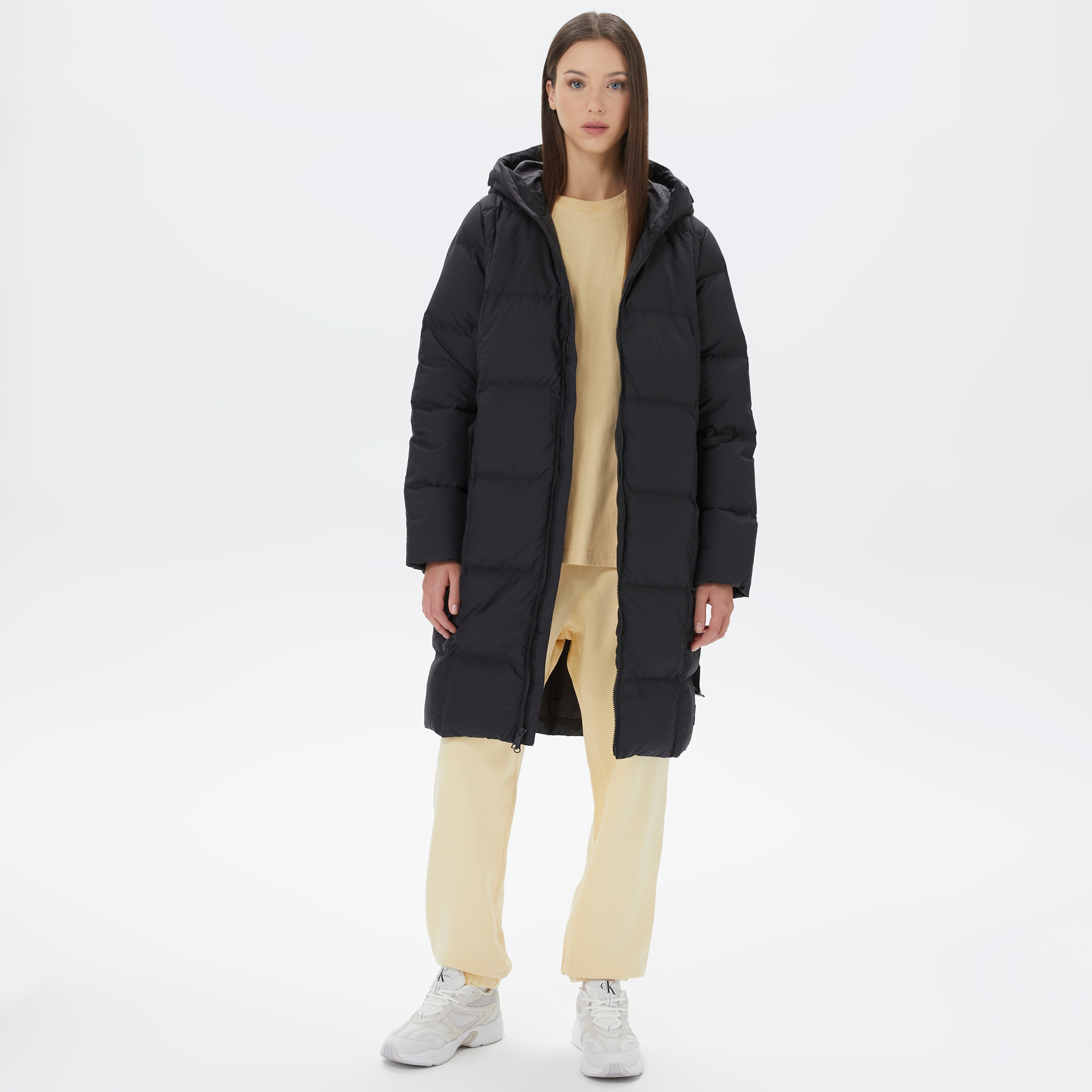 Jack Wolfskin Frozen Lake Coat Kadın Siyah Mont