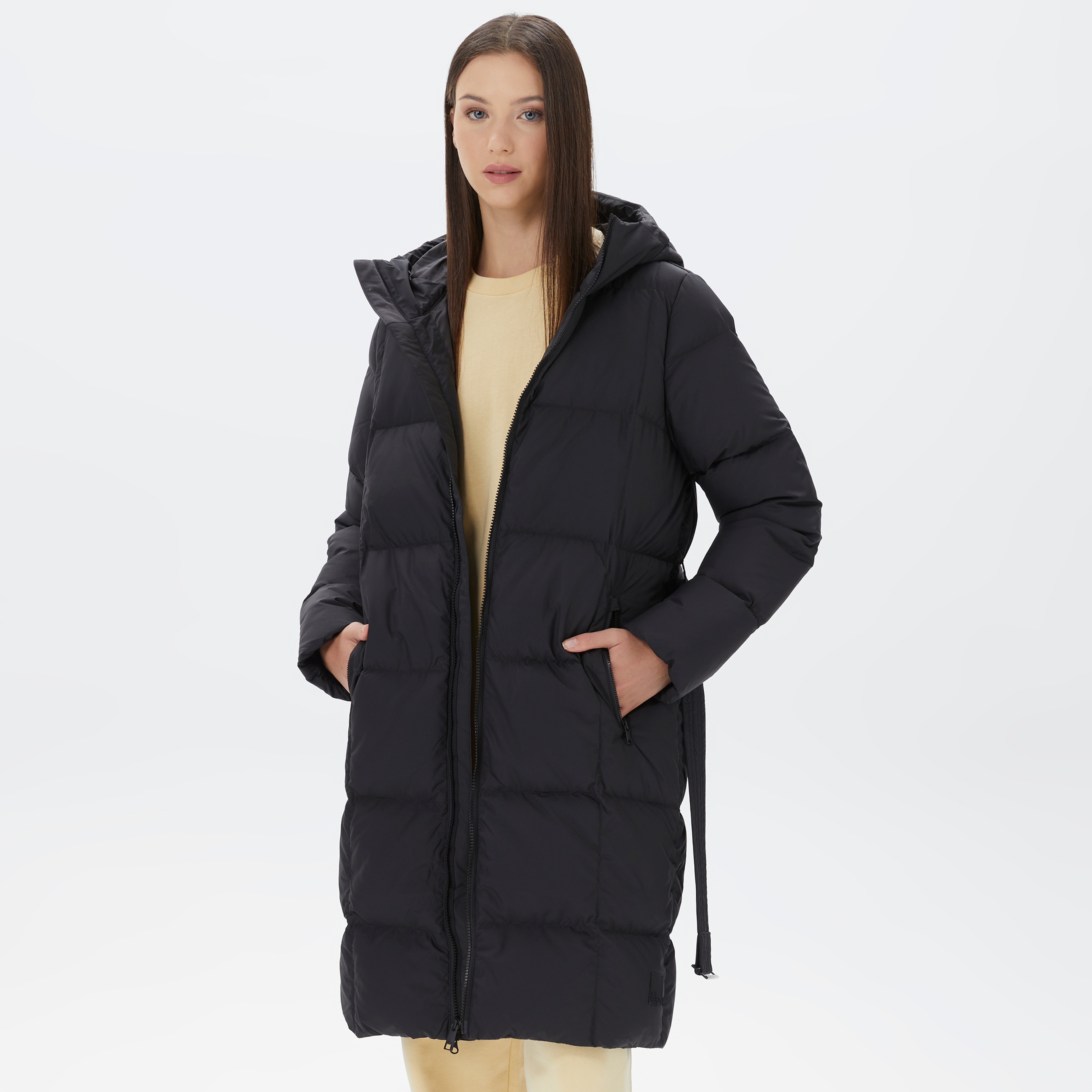 Jack Wolfskin Frozen Lake Coat Kadın Siyah Mont