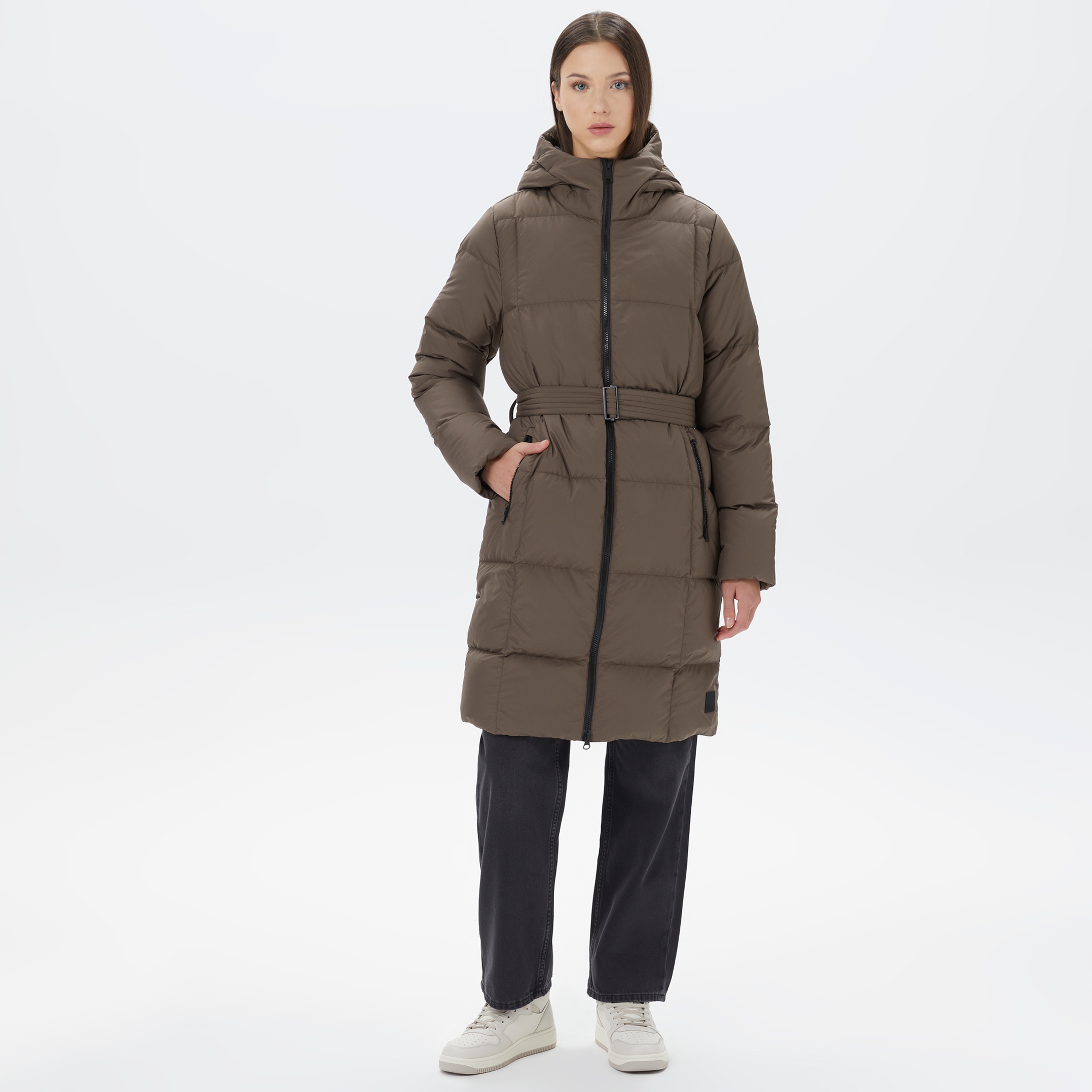 Jack Wolfskin Frozen Lake Coat Kadın Kahverengi Mont