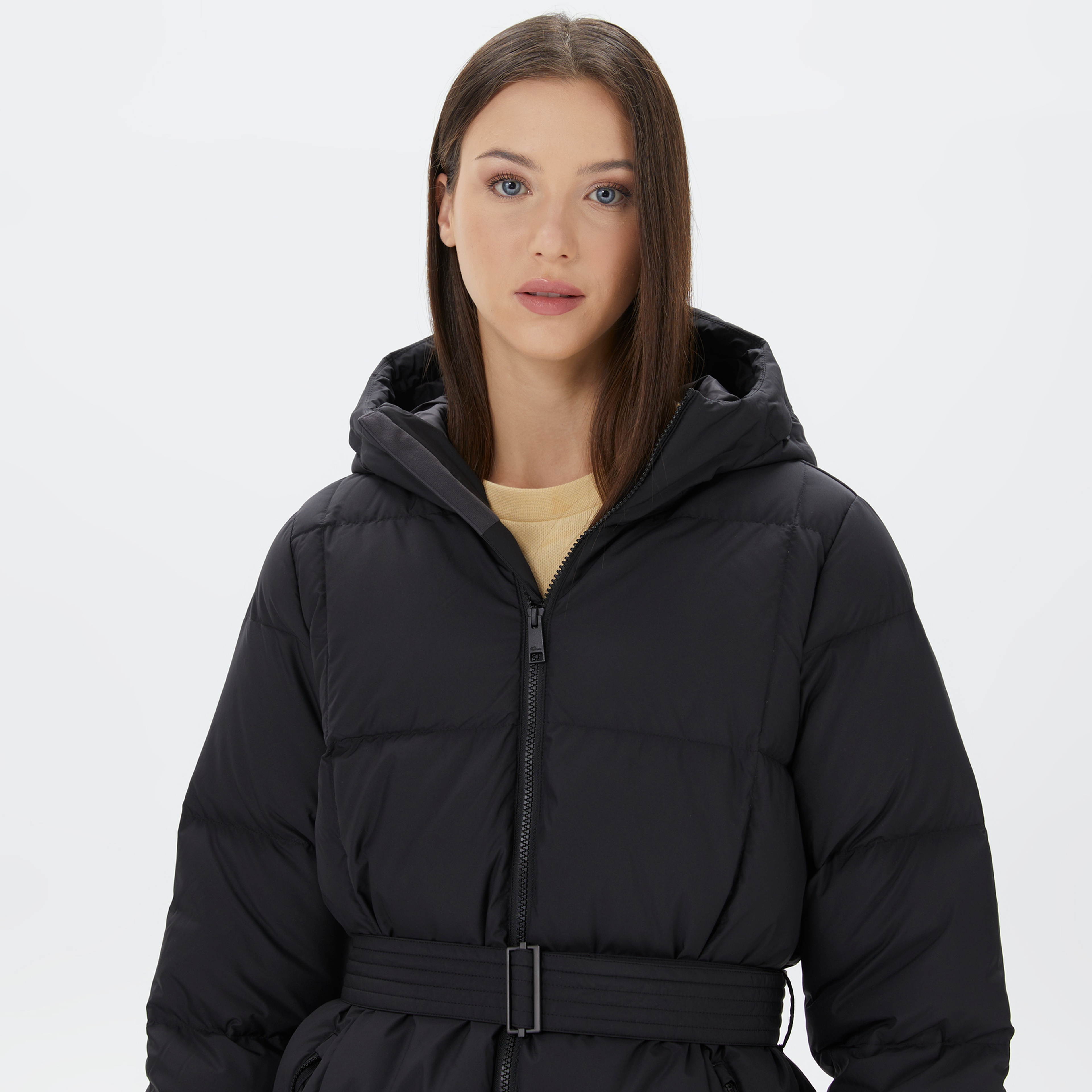 Jack Wolfskin Frozen Lake Coat Kadın Siyah Mont