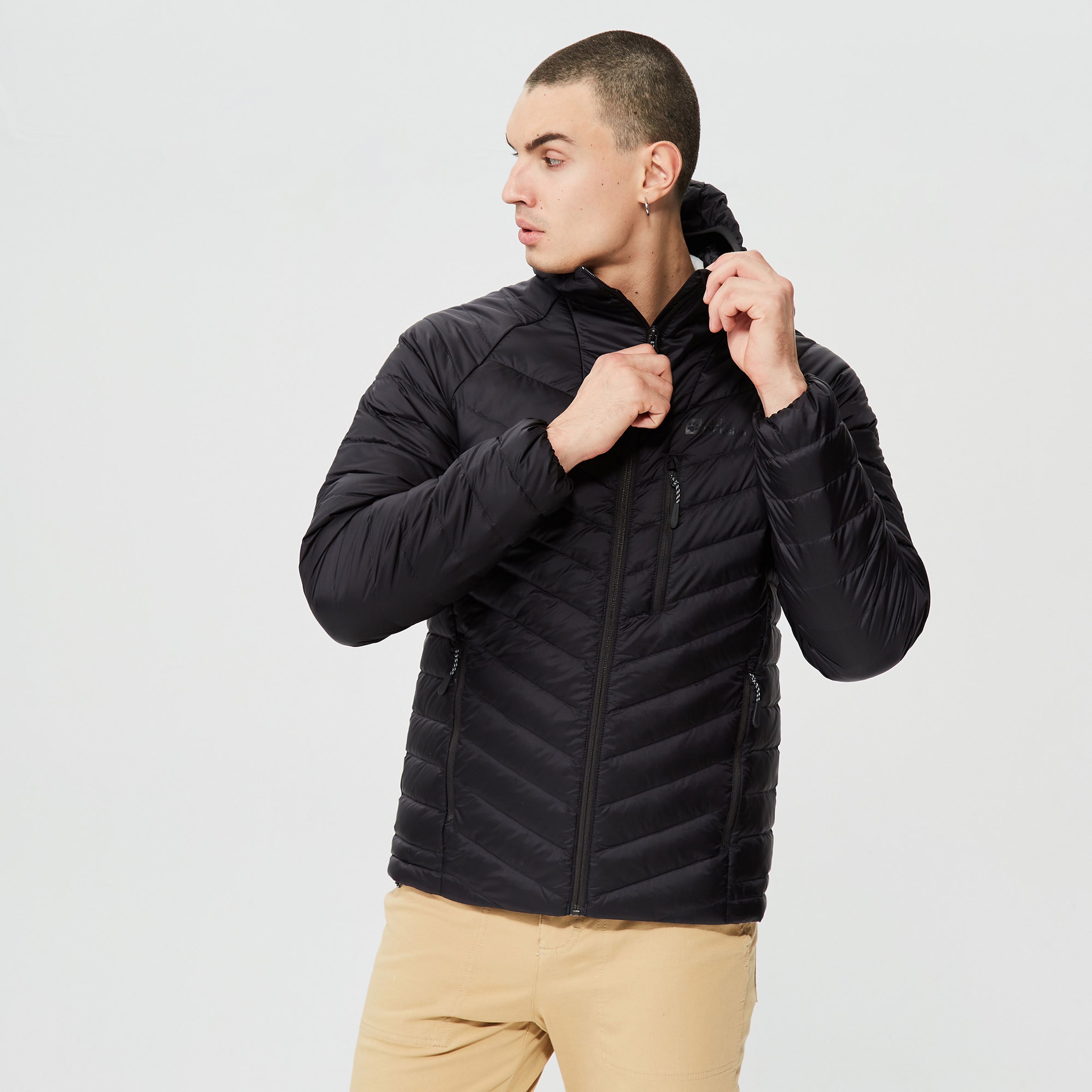 Jack Wolfskin Passamani Down Hoody Erkek Gri Mont