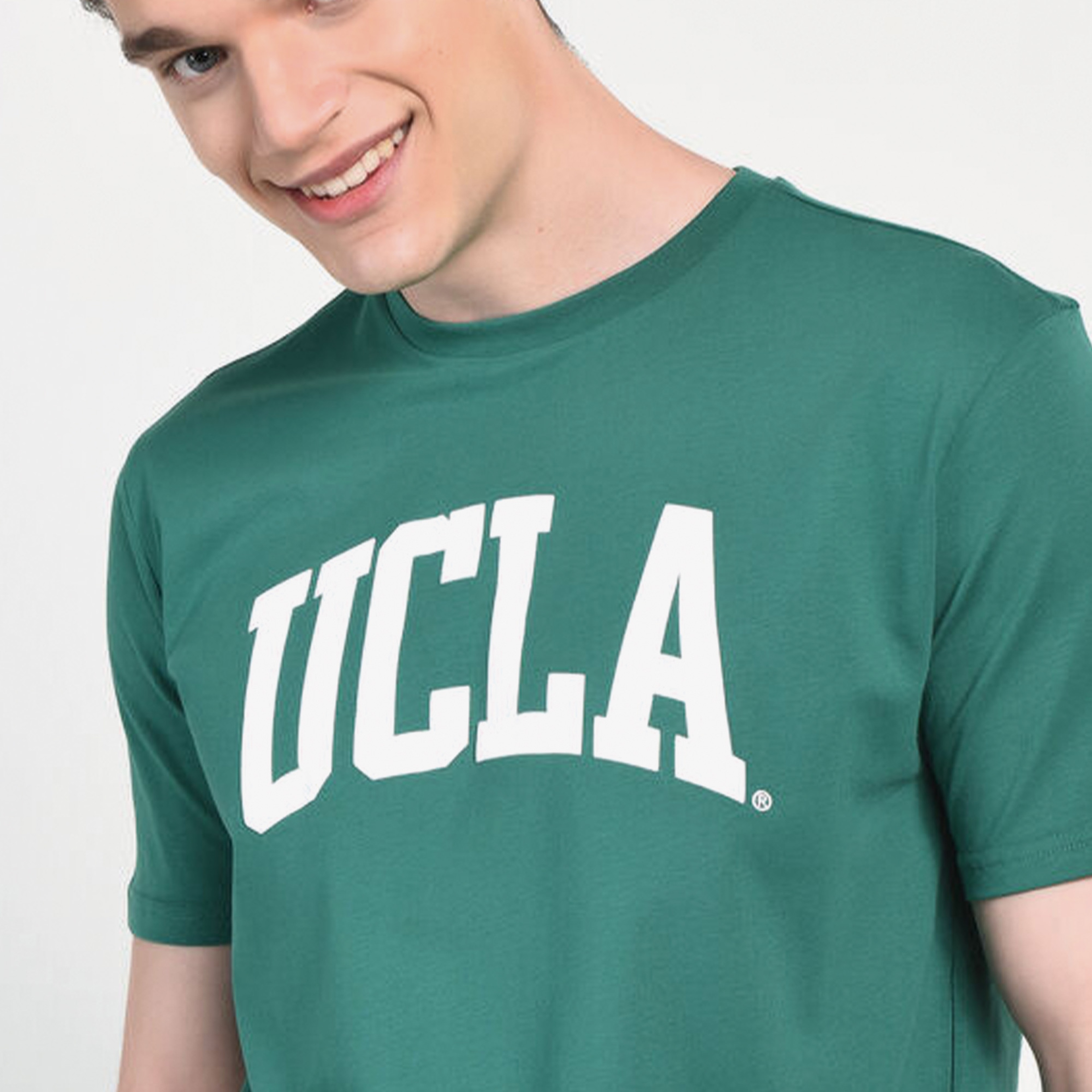 Ucla Culver Erkek Yeşil Bisiklet Yaka T-Shirt