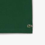 Erkek Regular Fit Bisiklet Yaka Baskılı Yeşil T-Shirt