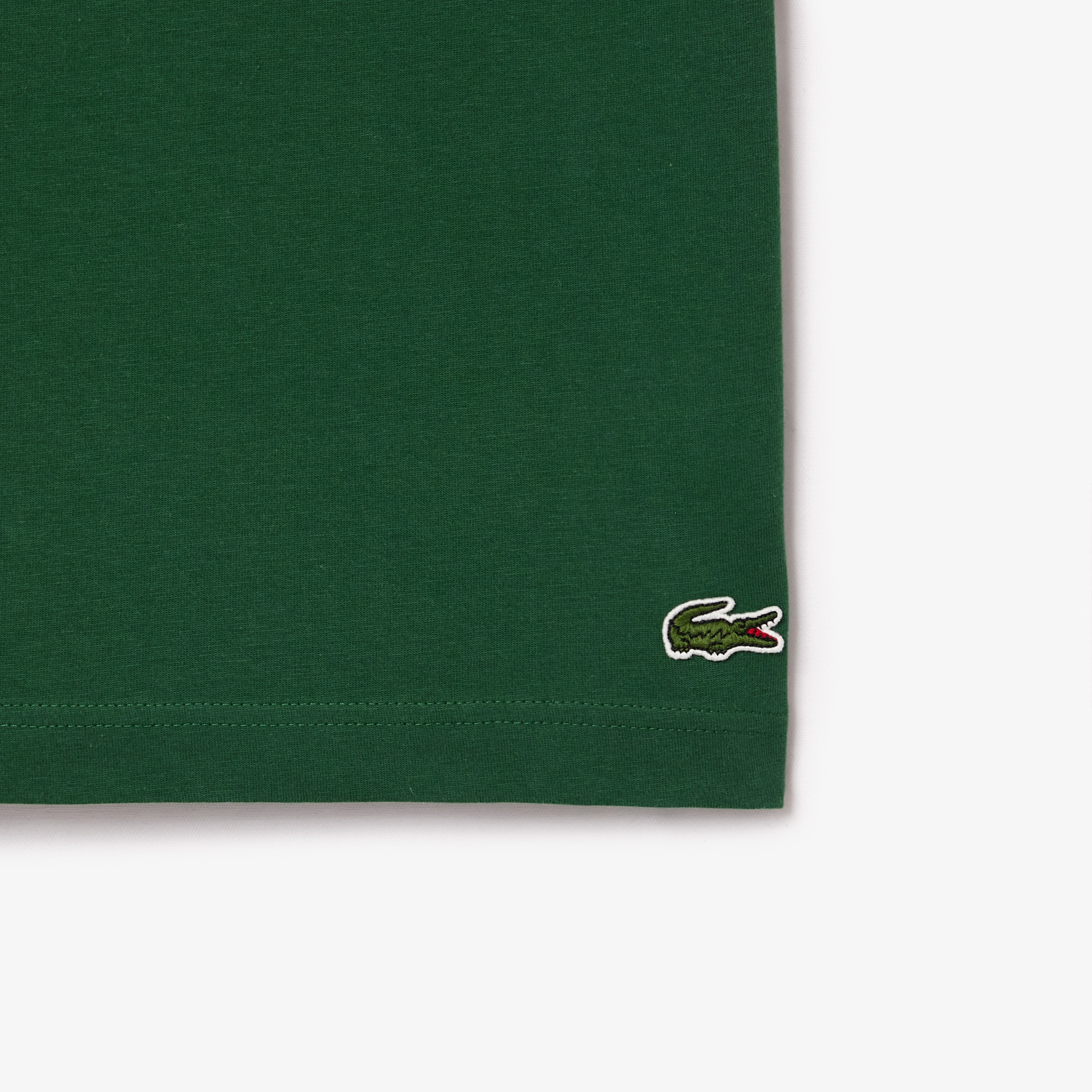 Erkek Regular Fit Bisiklet Yaka Baskılı Yeşil T-Shirt