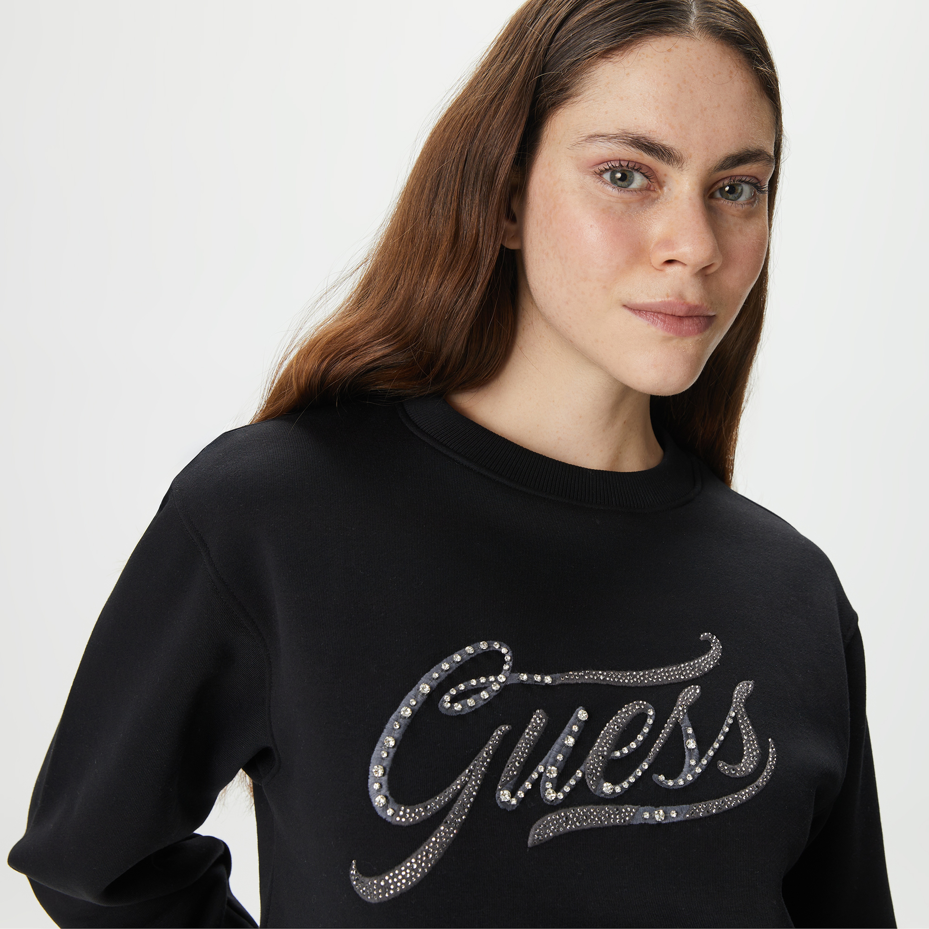 Guess Kadın Siyah Sweatshirt