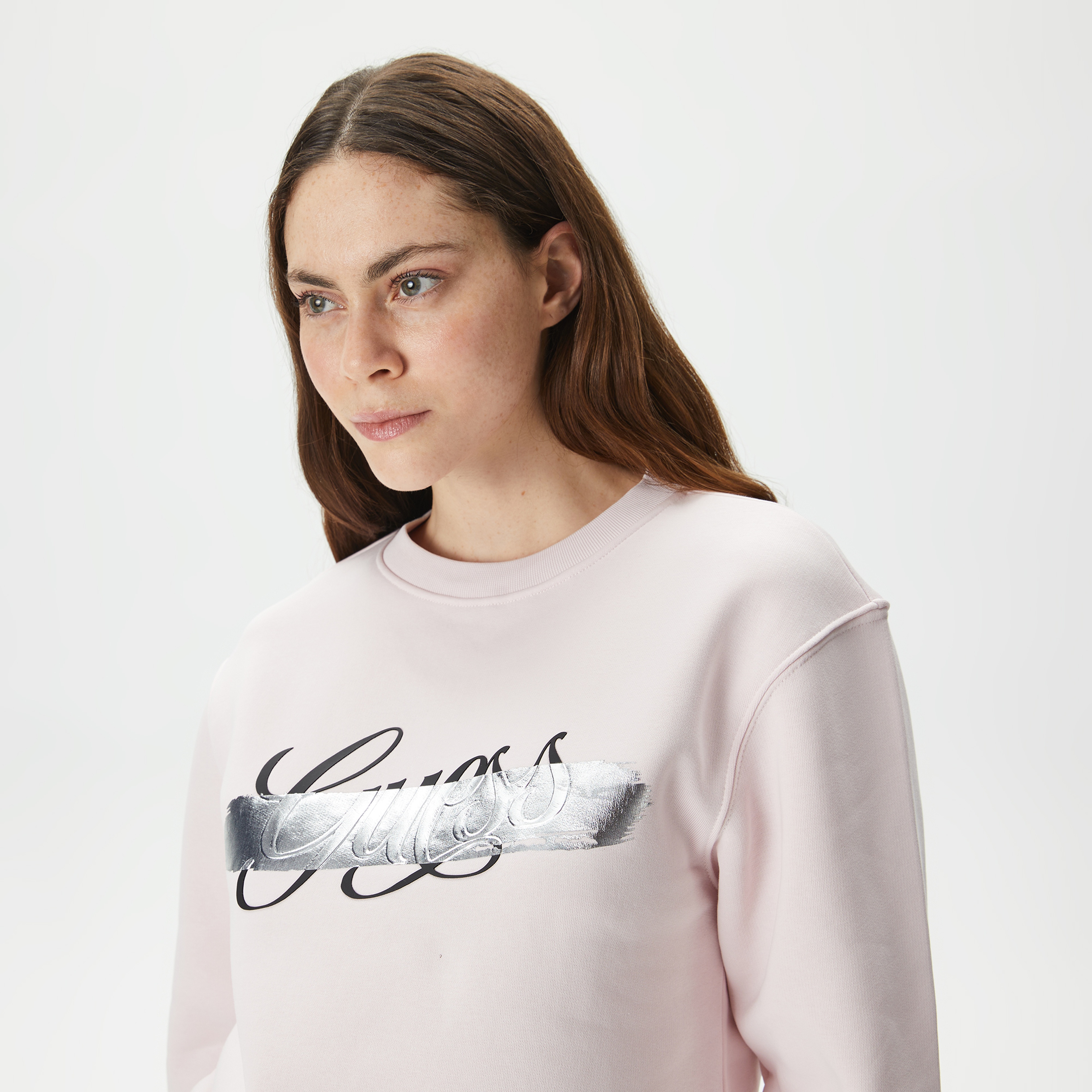 Guess Kadın Pembe Sweatshirt