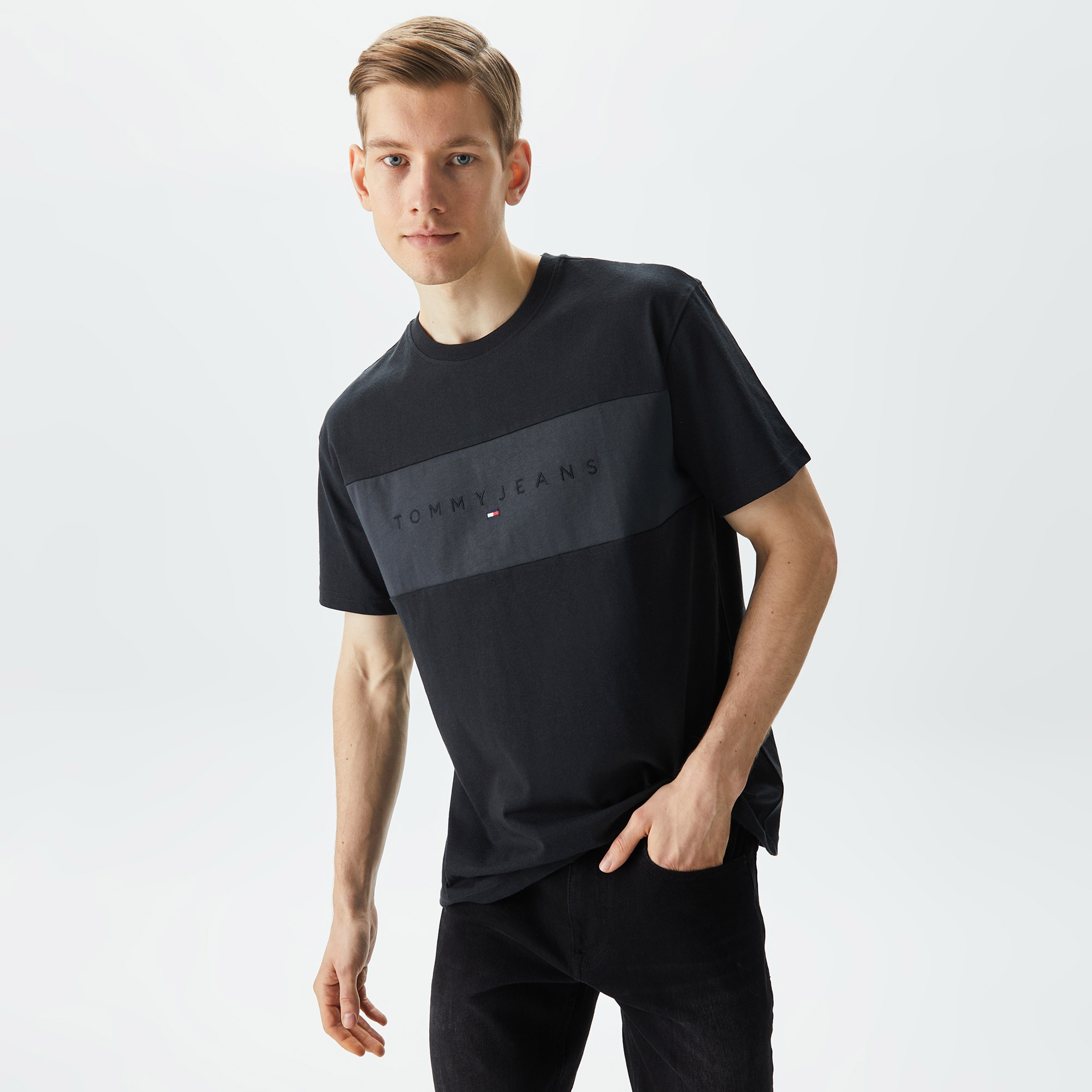 Tommy Hilfiger Erkek Siyah Tshirt