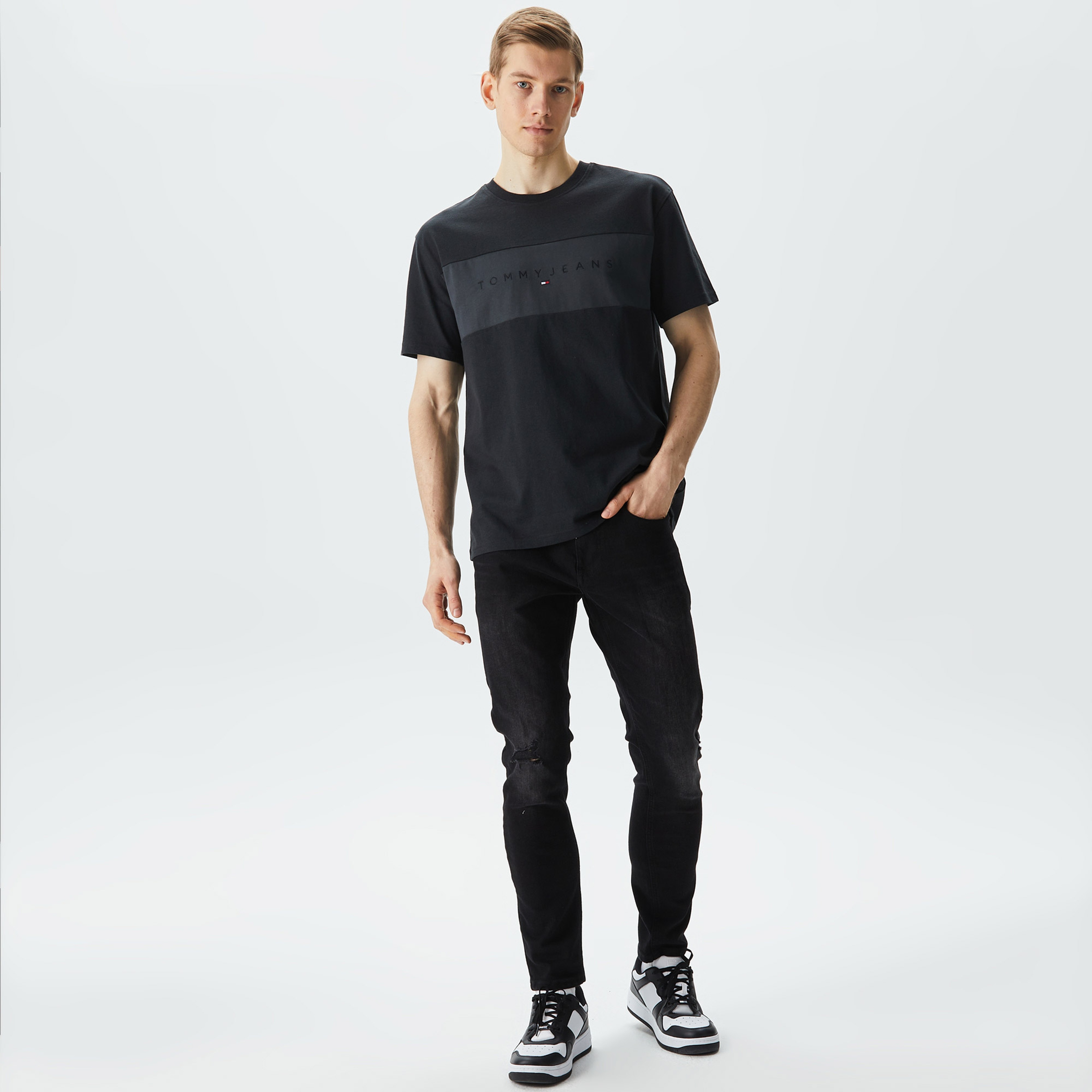 Tommy Hilfiger Erkek Siyah Tshirt