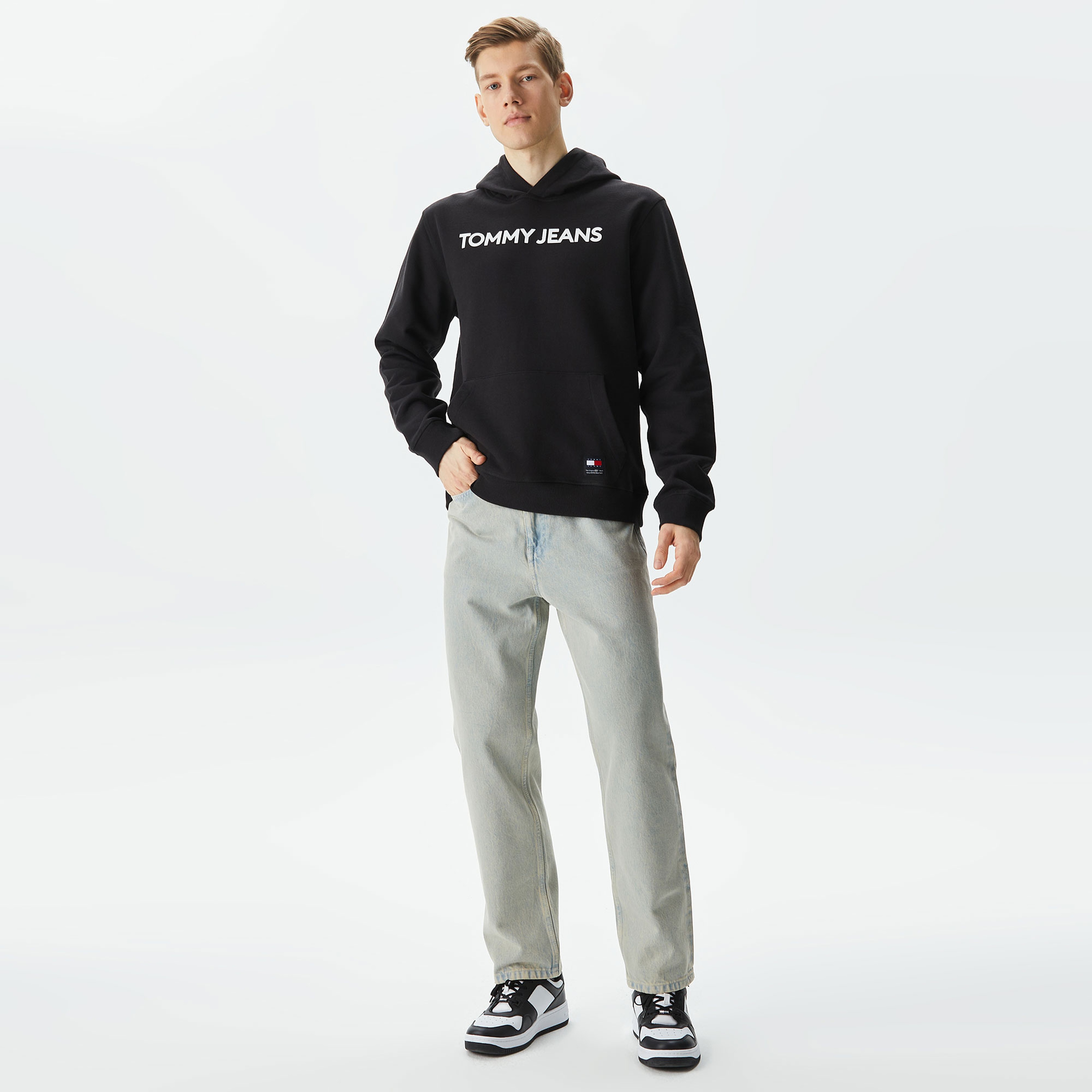 Tommy Hilfiger Erkek Siyah Sweatshirt