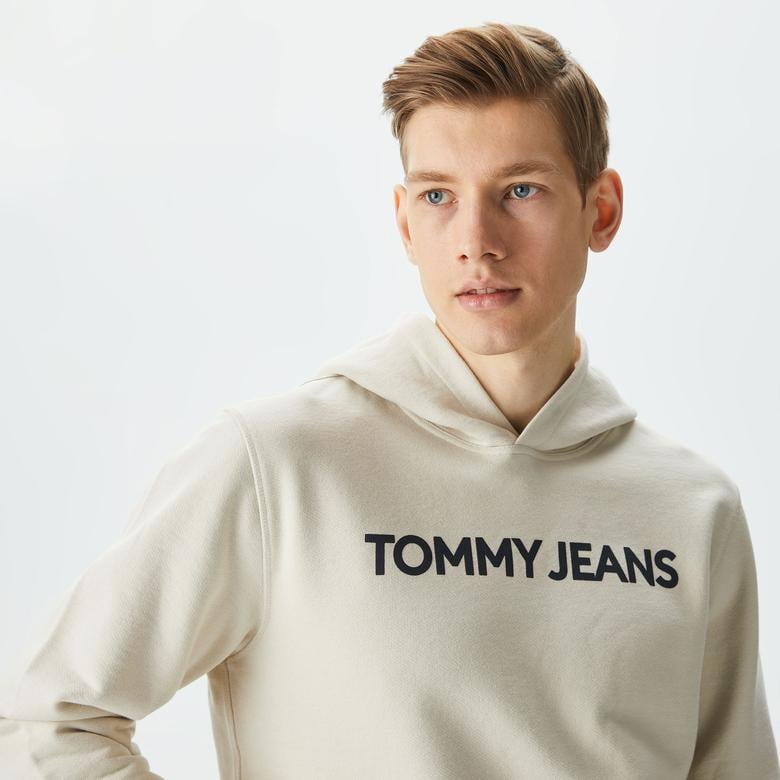 Tommy Hilfiger Erkek Bej Sweatshirt