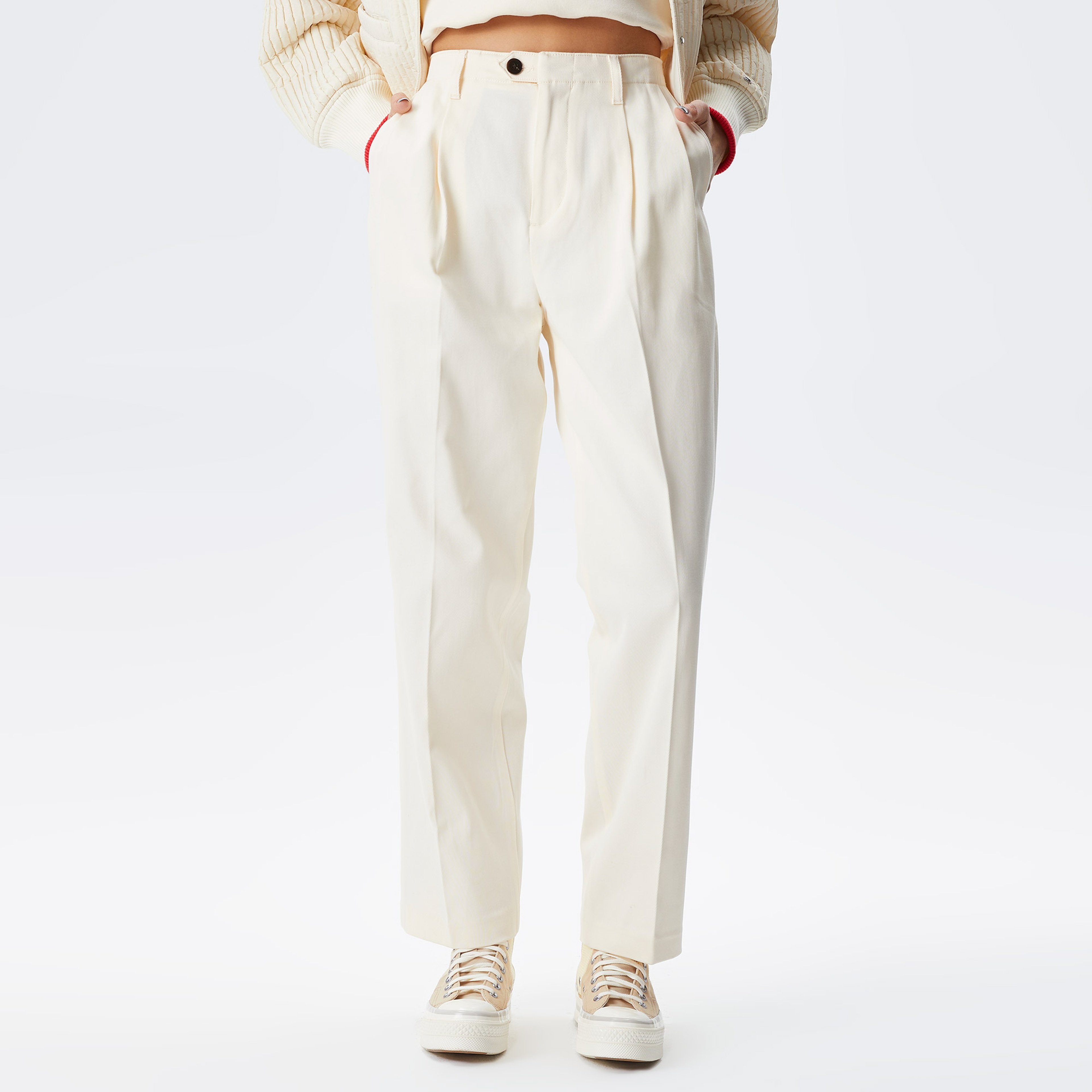 Tommy Hilfiger Kadın Bej Pantolon