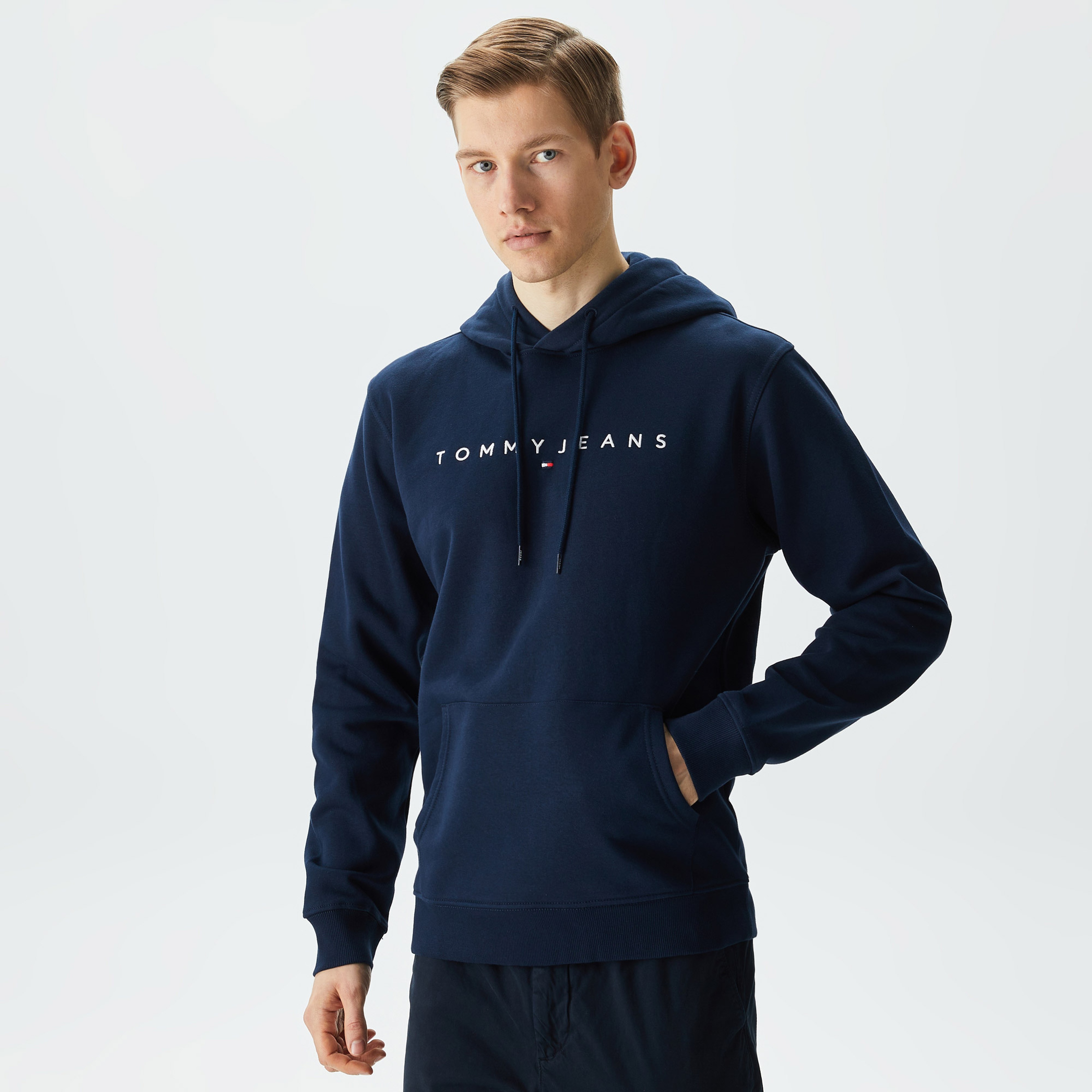 Tommy Hilfiger Erkek Mavi Sweatshirt