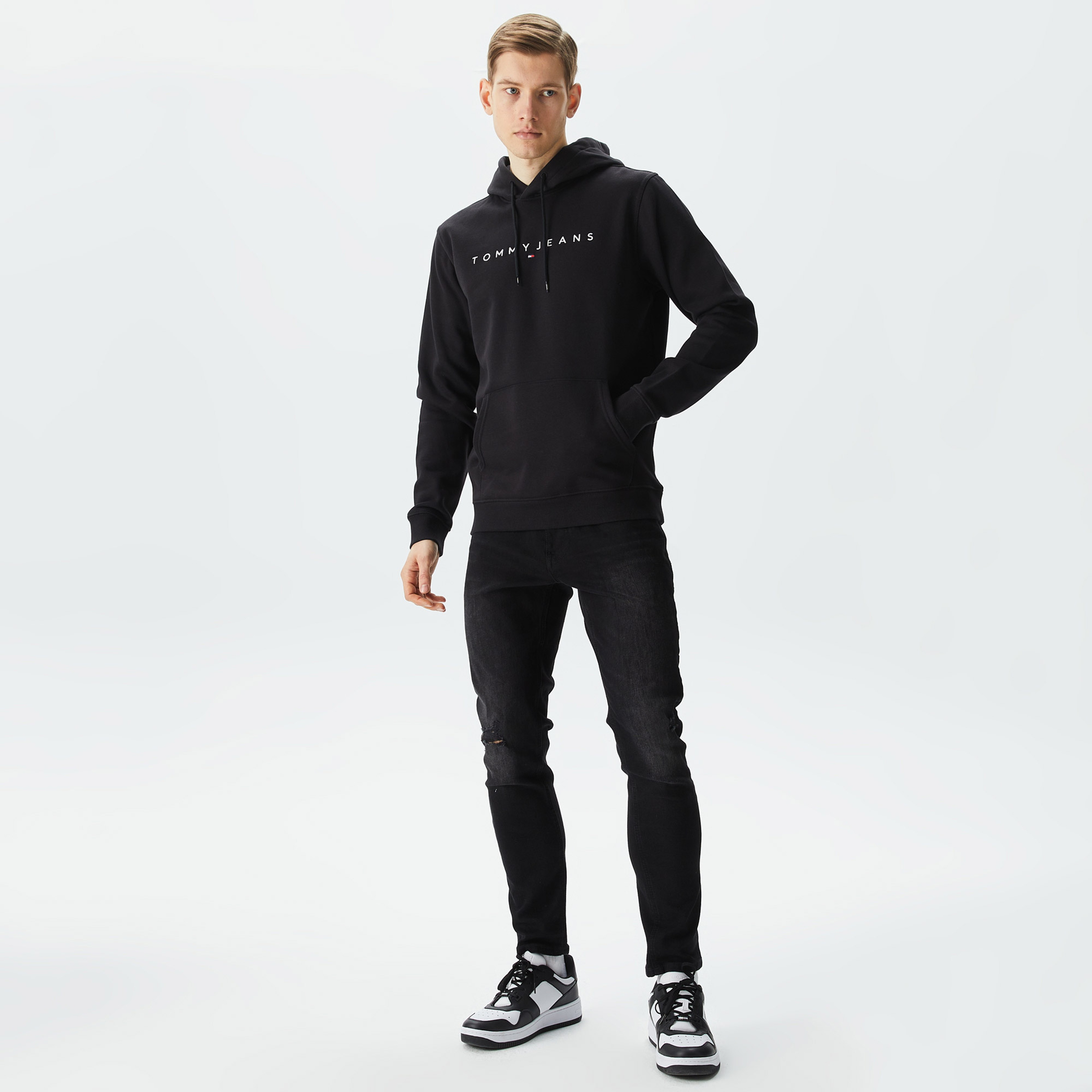 Tommy Hilfiger Erkek Siyah Sweatshirt