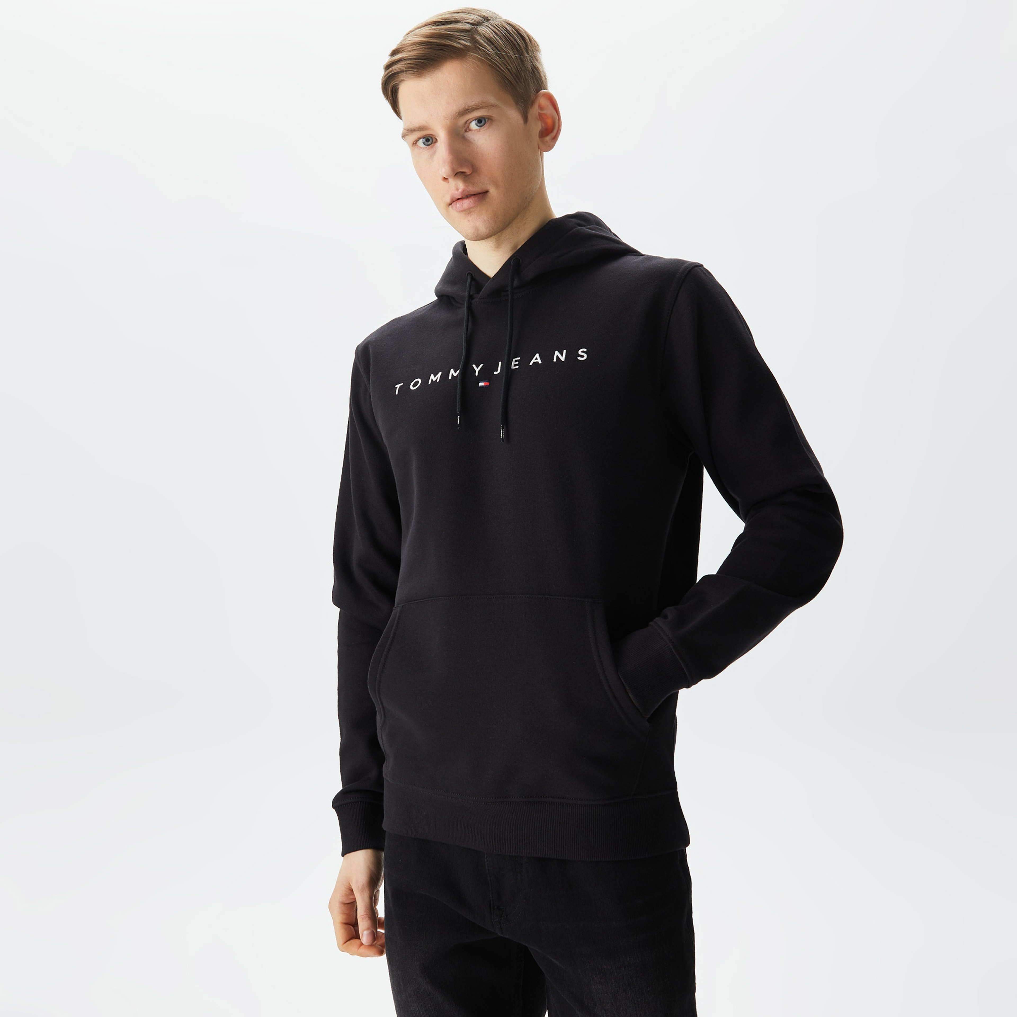 Tommy Hilfiger Erkek Siyah Sweatshirt