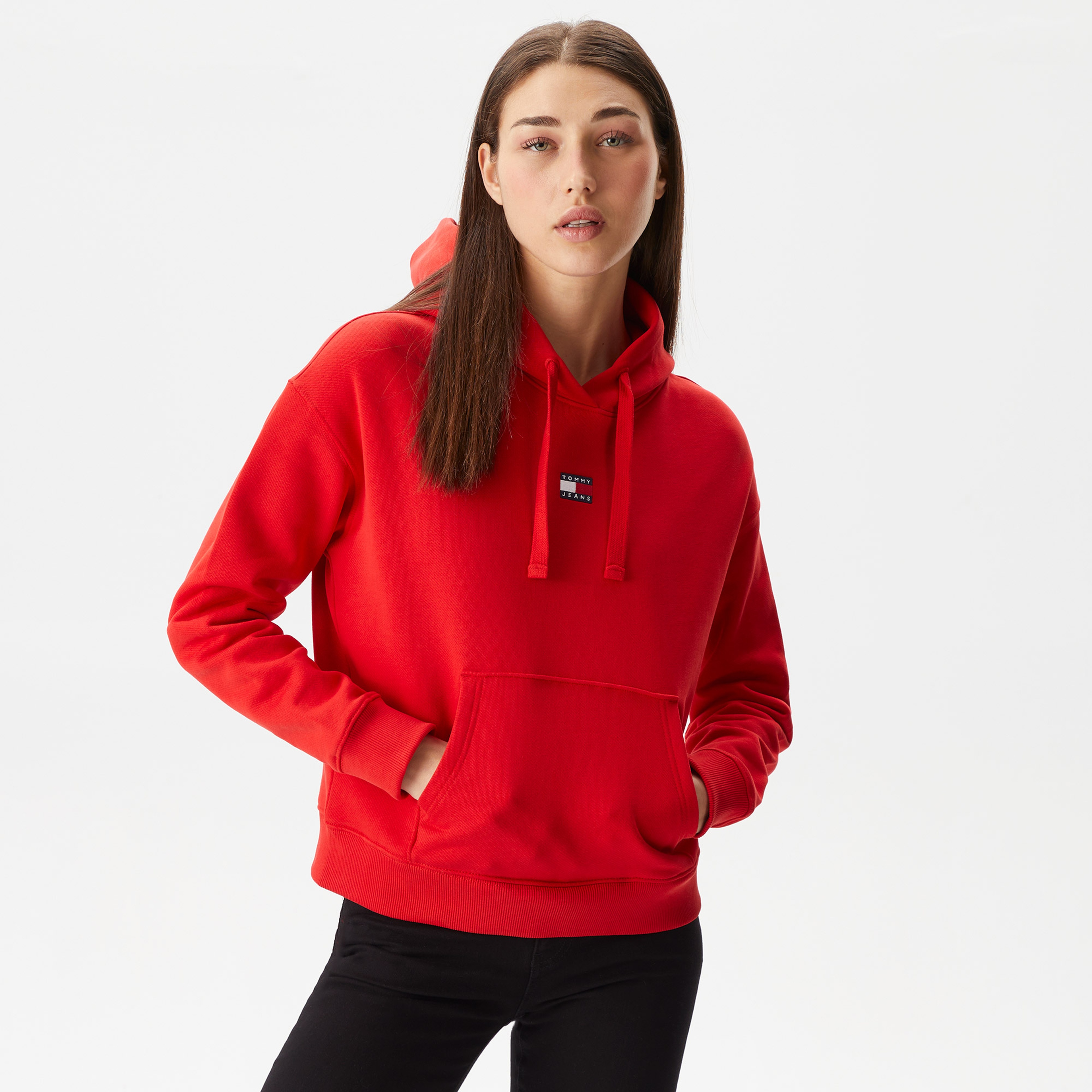 Tommy Hilfiger Kadın Kırmızı Sweatshirt