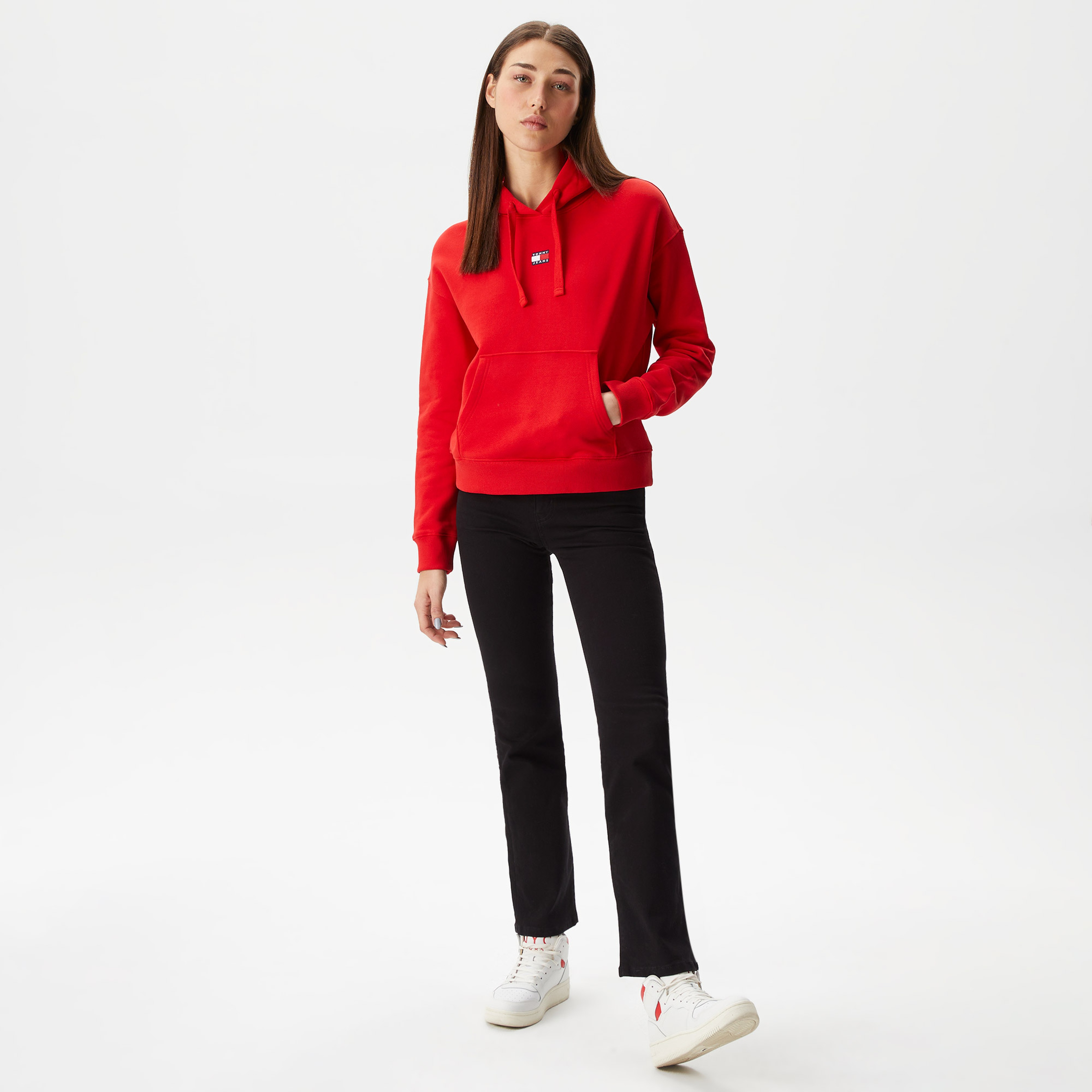 Tommy Hilfiger Kadın Kırmızı Sweatshirt