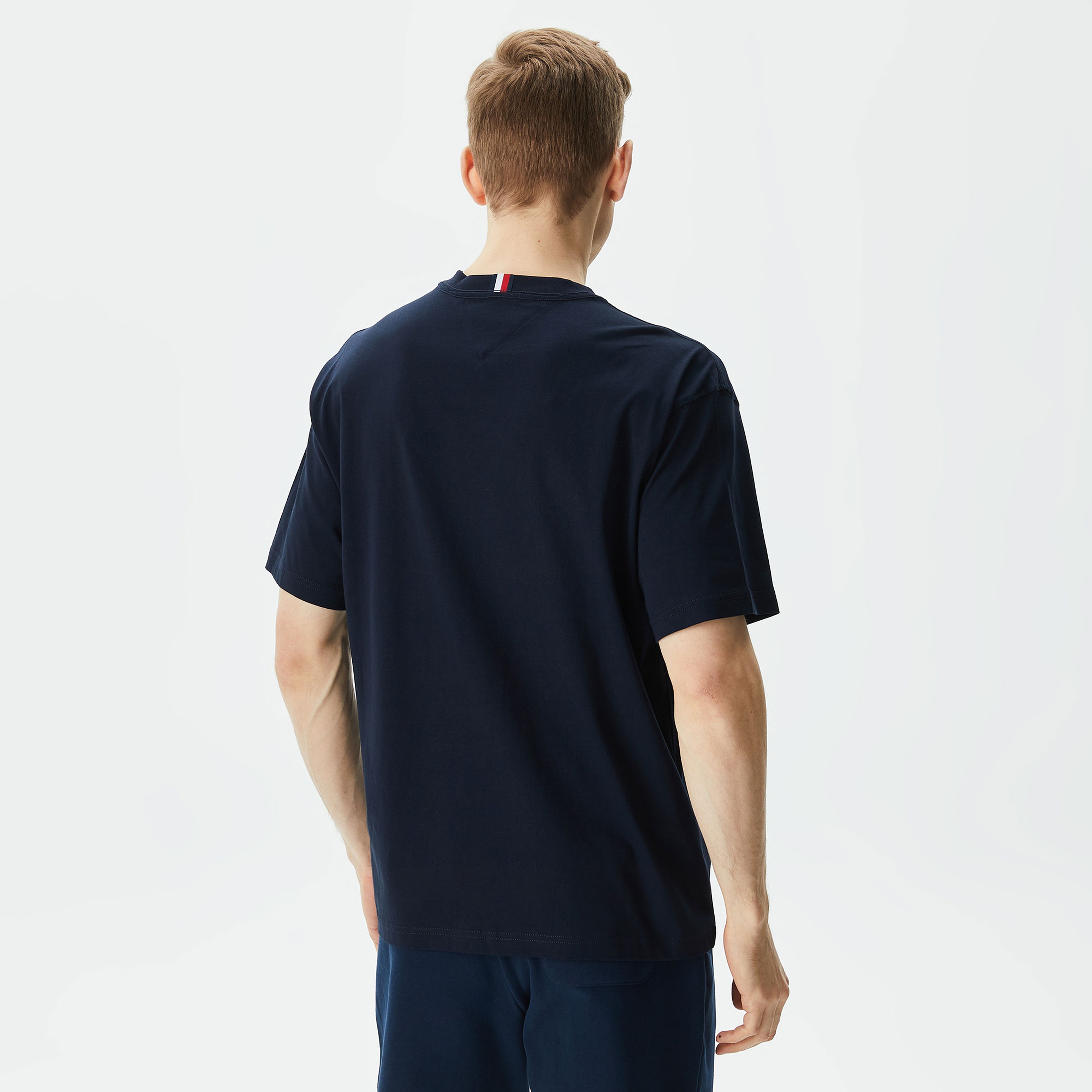 Tommy Hilfiger Erkek Mavi Tshirt