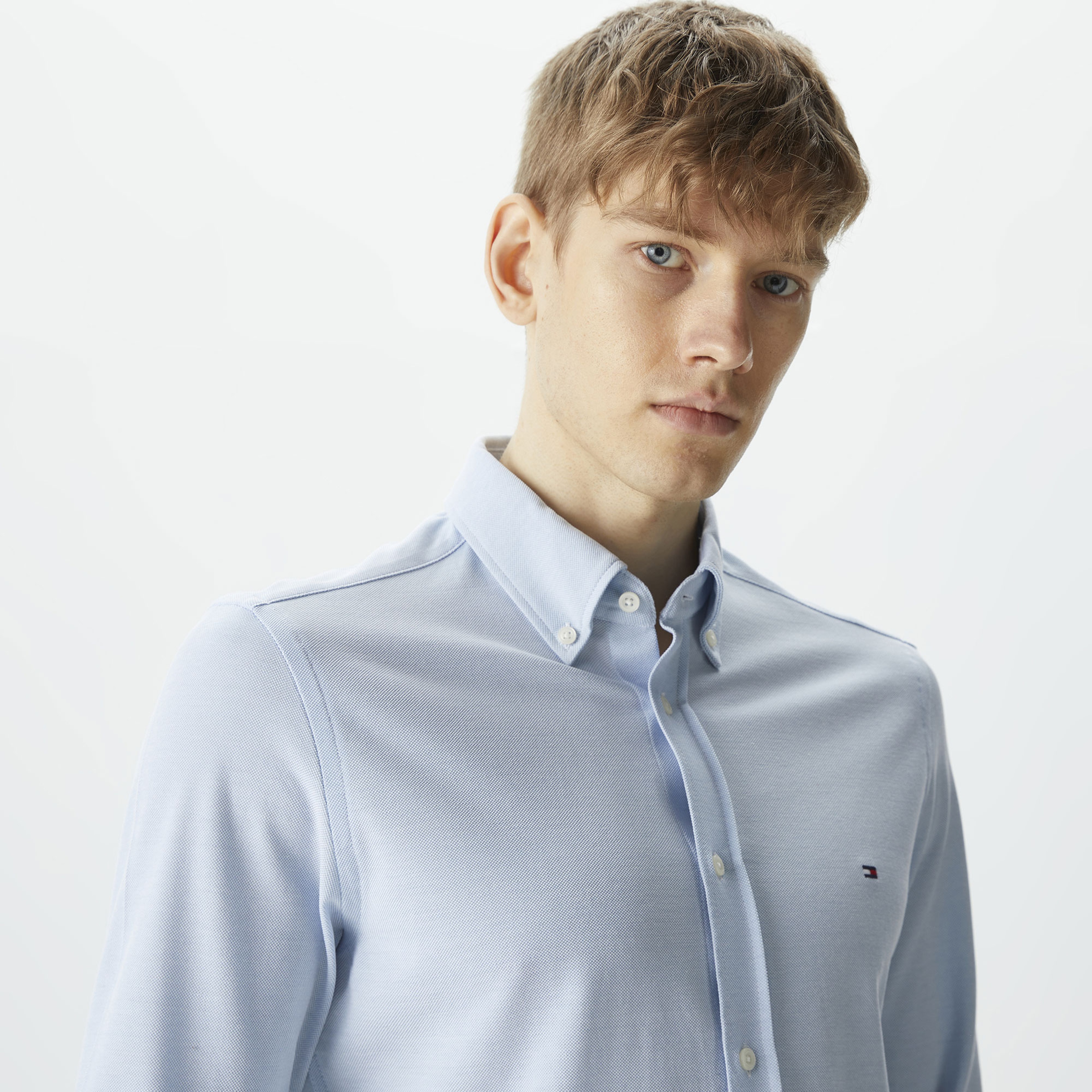 Tommy Hilfiger Erkek Mavi Gömlek