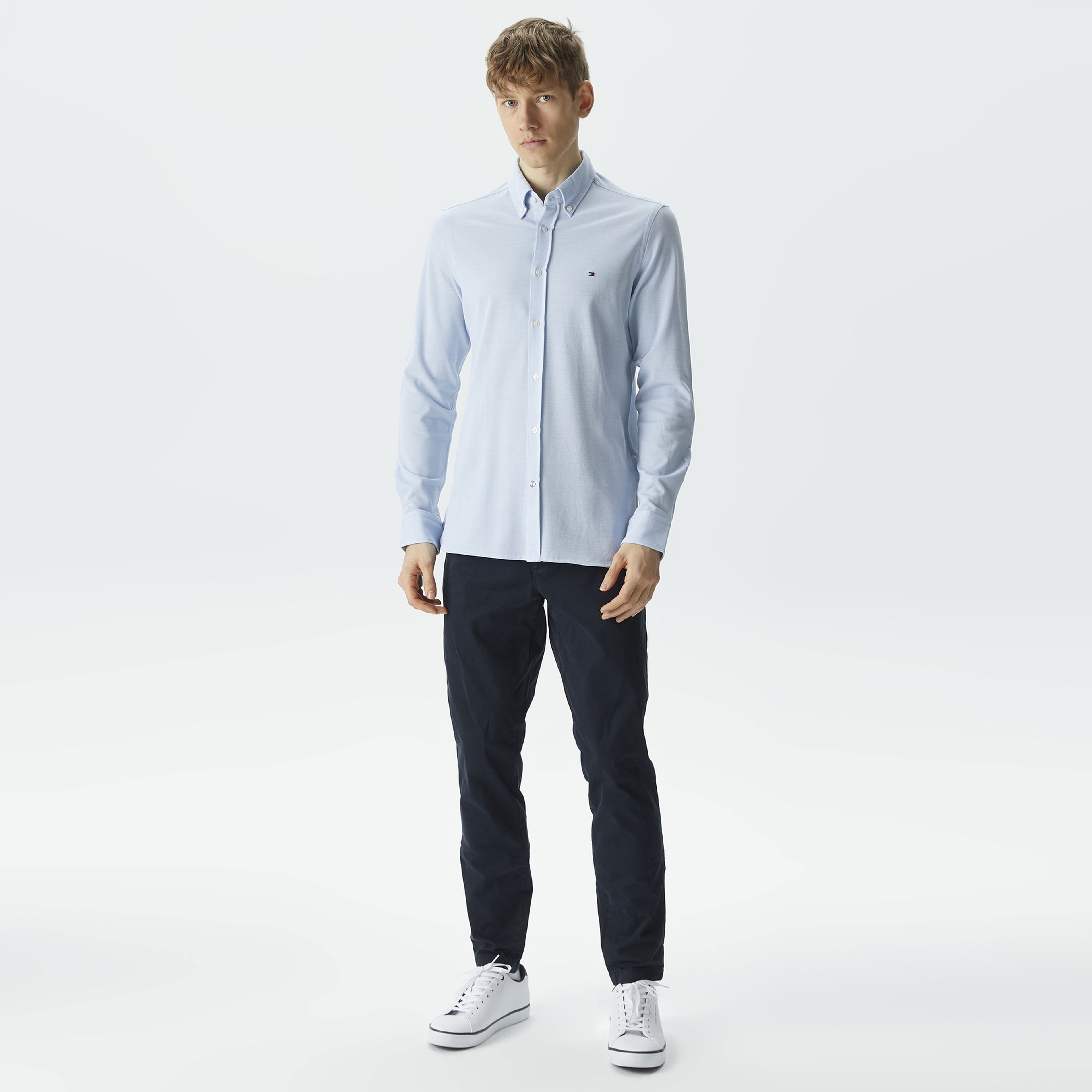 Tommy Hilfiger Erkek Mavi Gömlek