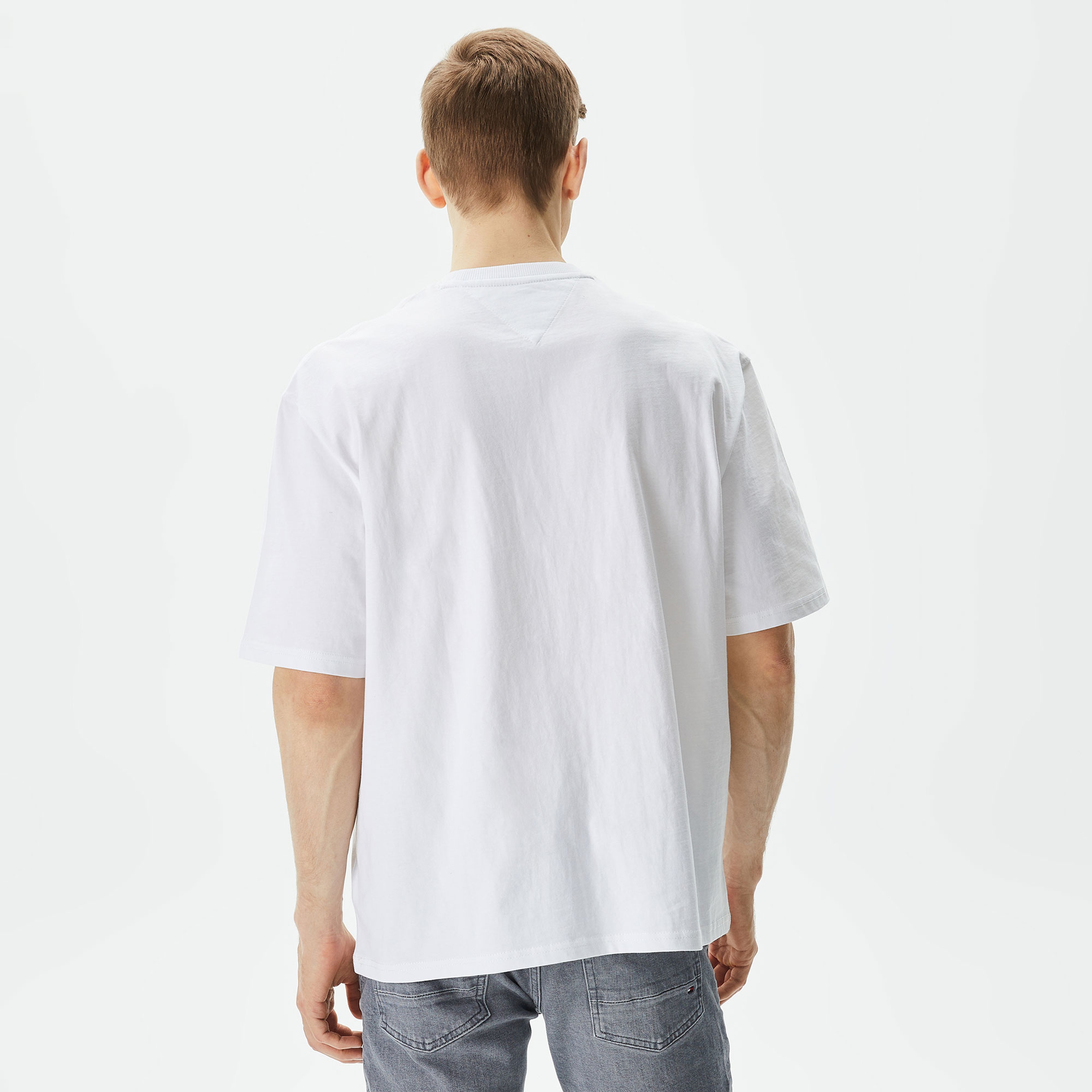 Tommy Hilfiger Erkek Beyaz Tshirt