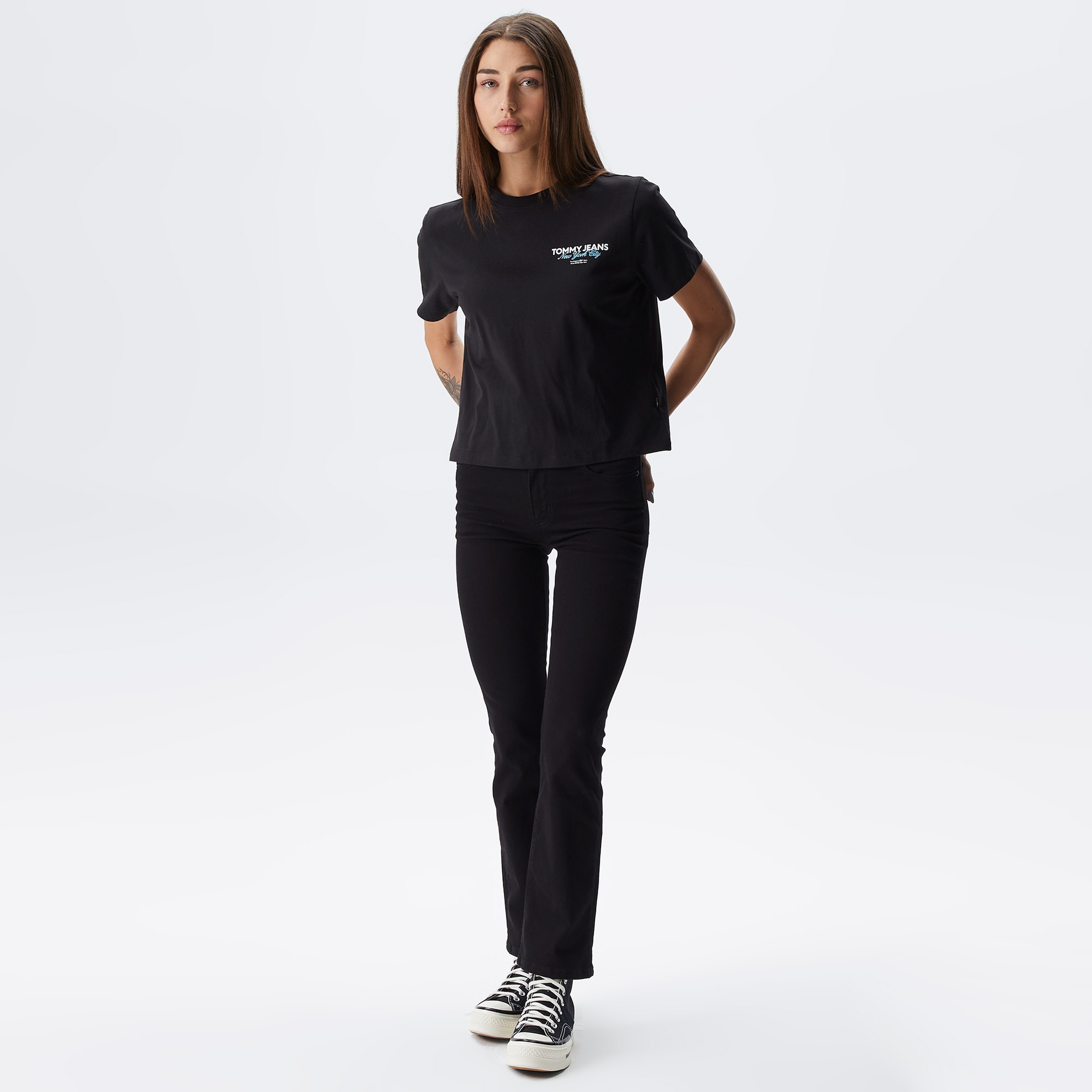 Tommy Hilfiger Kadın Siyah Tshirt