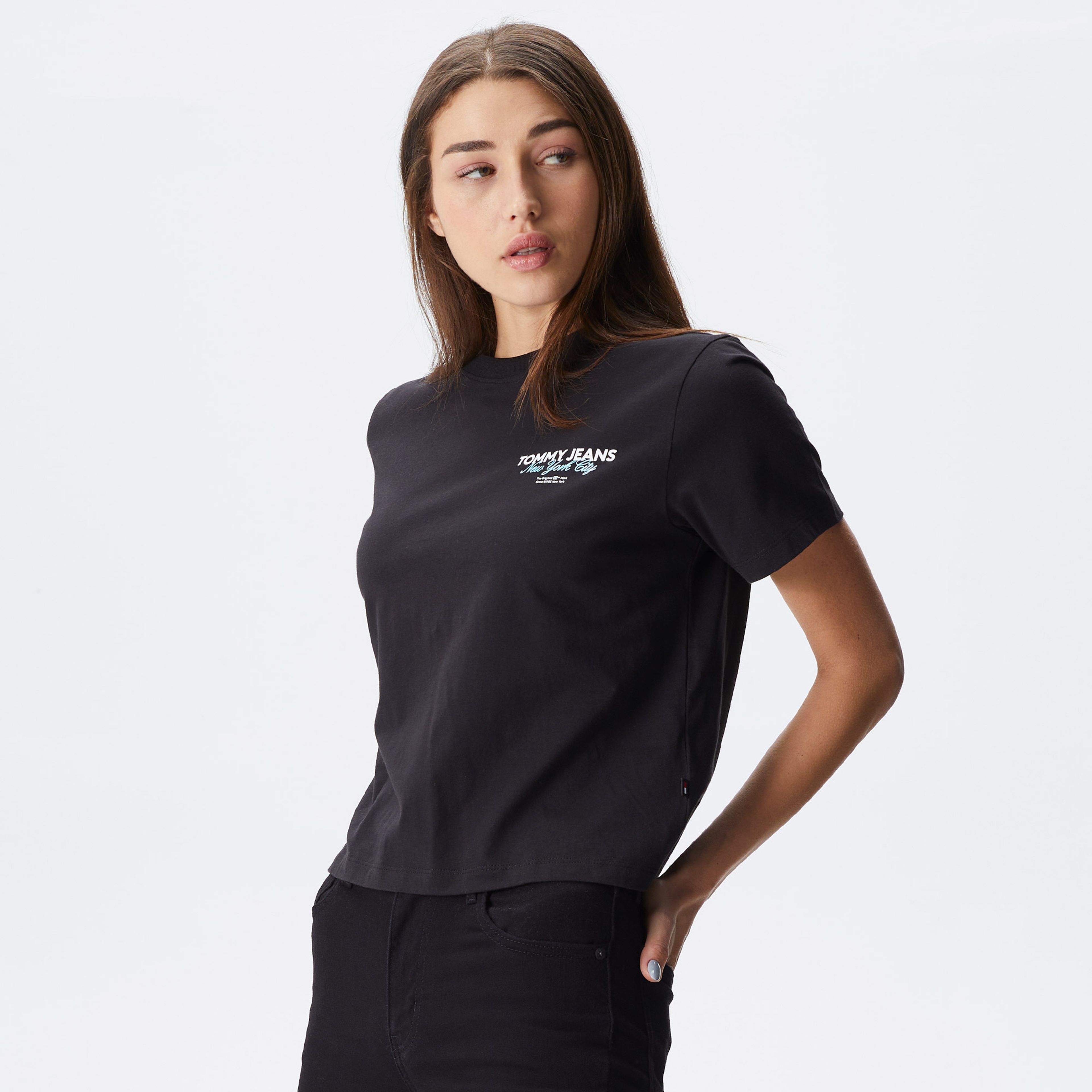 Tommy Hilfiger Kadın Siyah Tshirt