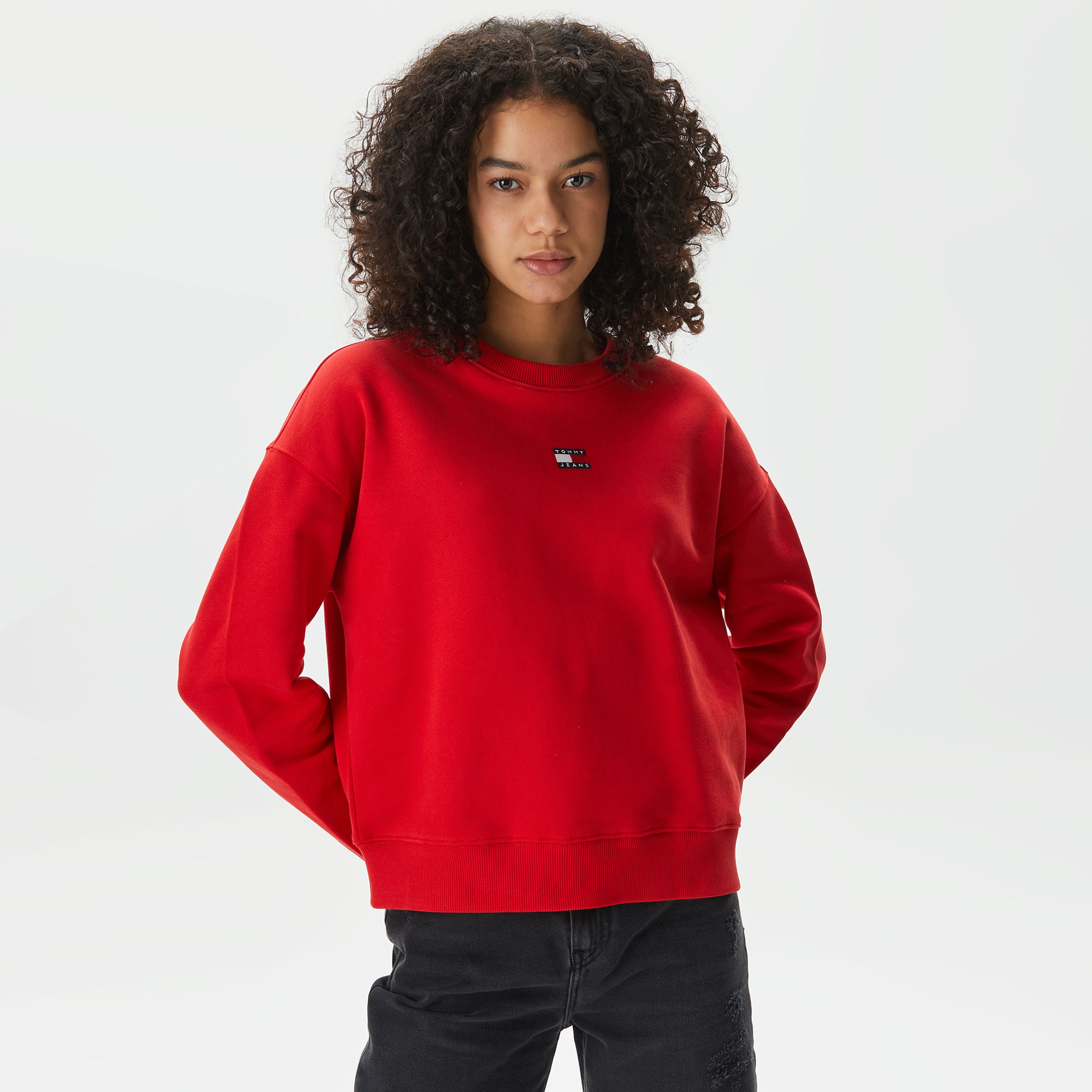 Tommy Hilfiger Kadın Kırmızı Sweatshirt