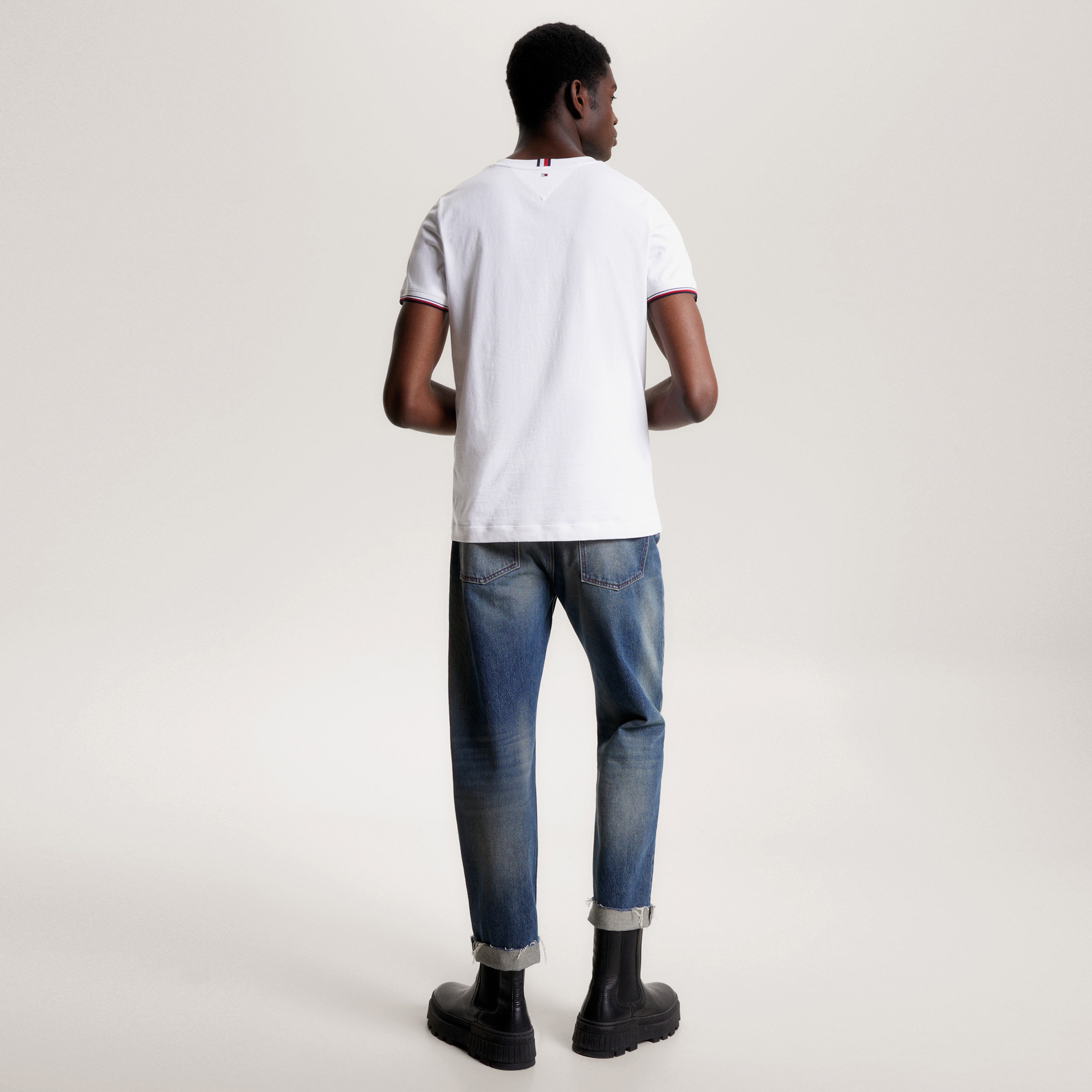 Tommy Hilfiger Erkek Beyaz Tshirt