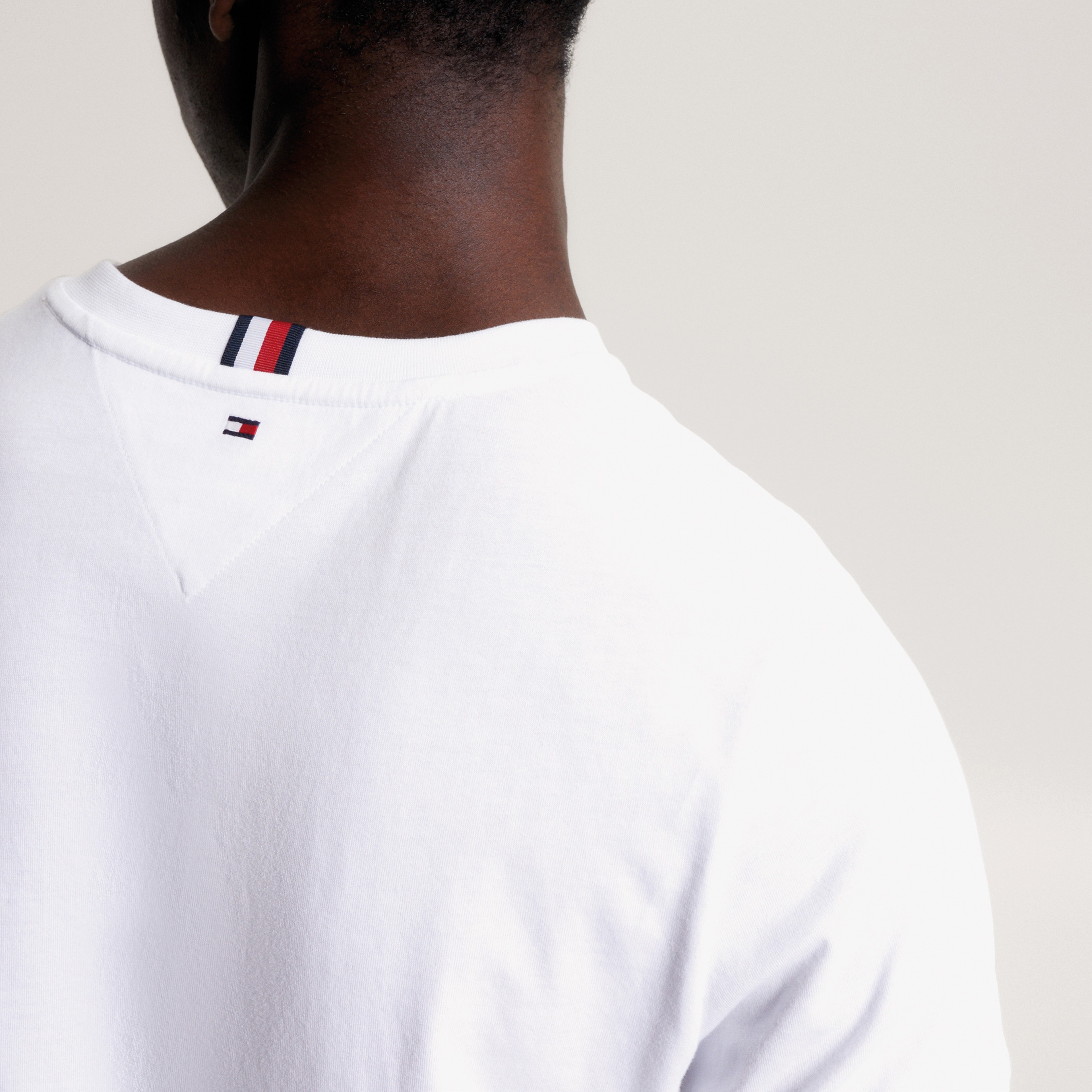 Tommy Hilfiger Erkek Beyaz Tshirt