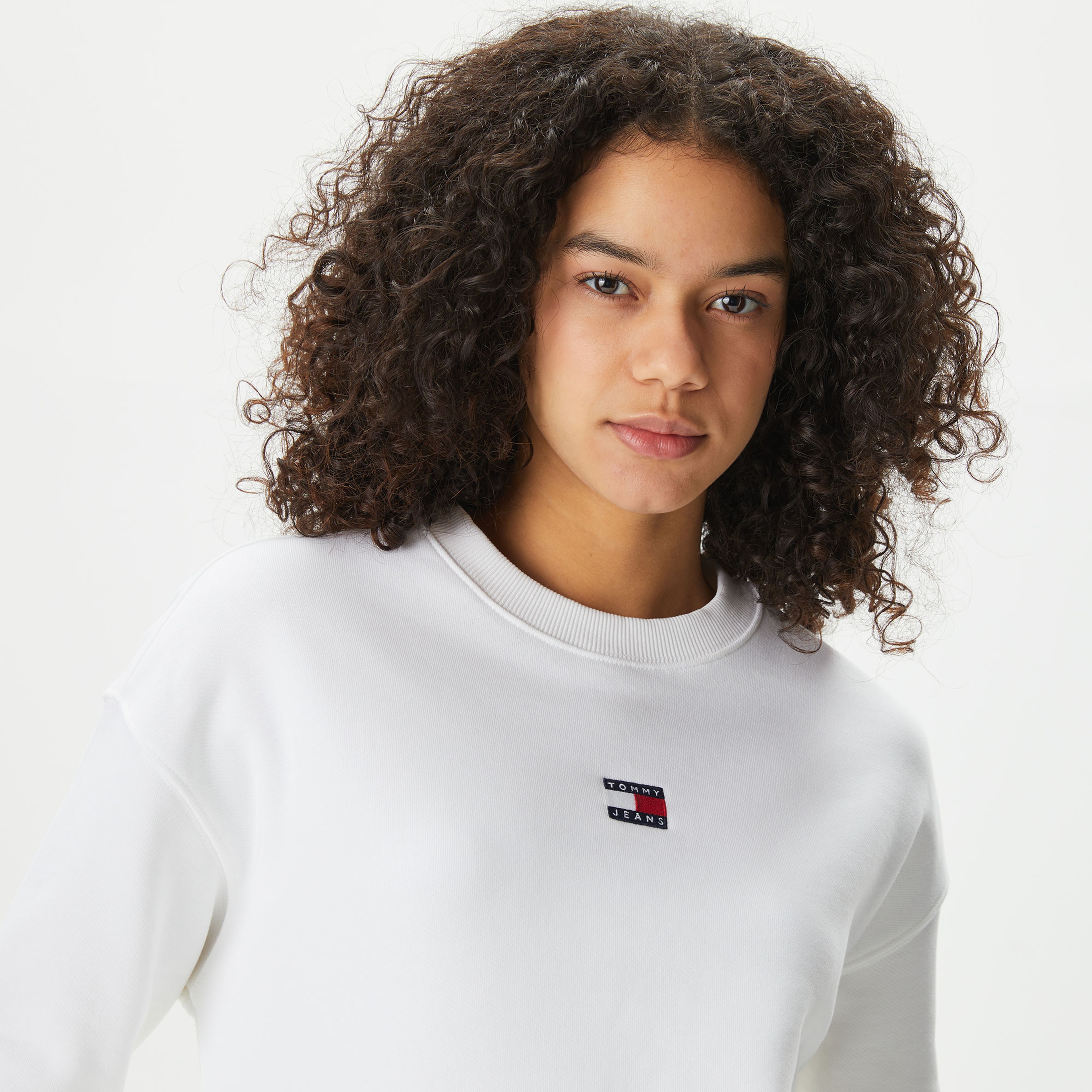 Tommy Hilfiger Kadın Beyaz Sweatshirt