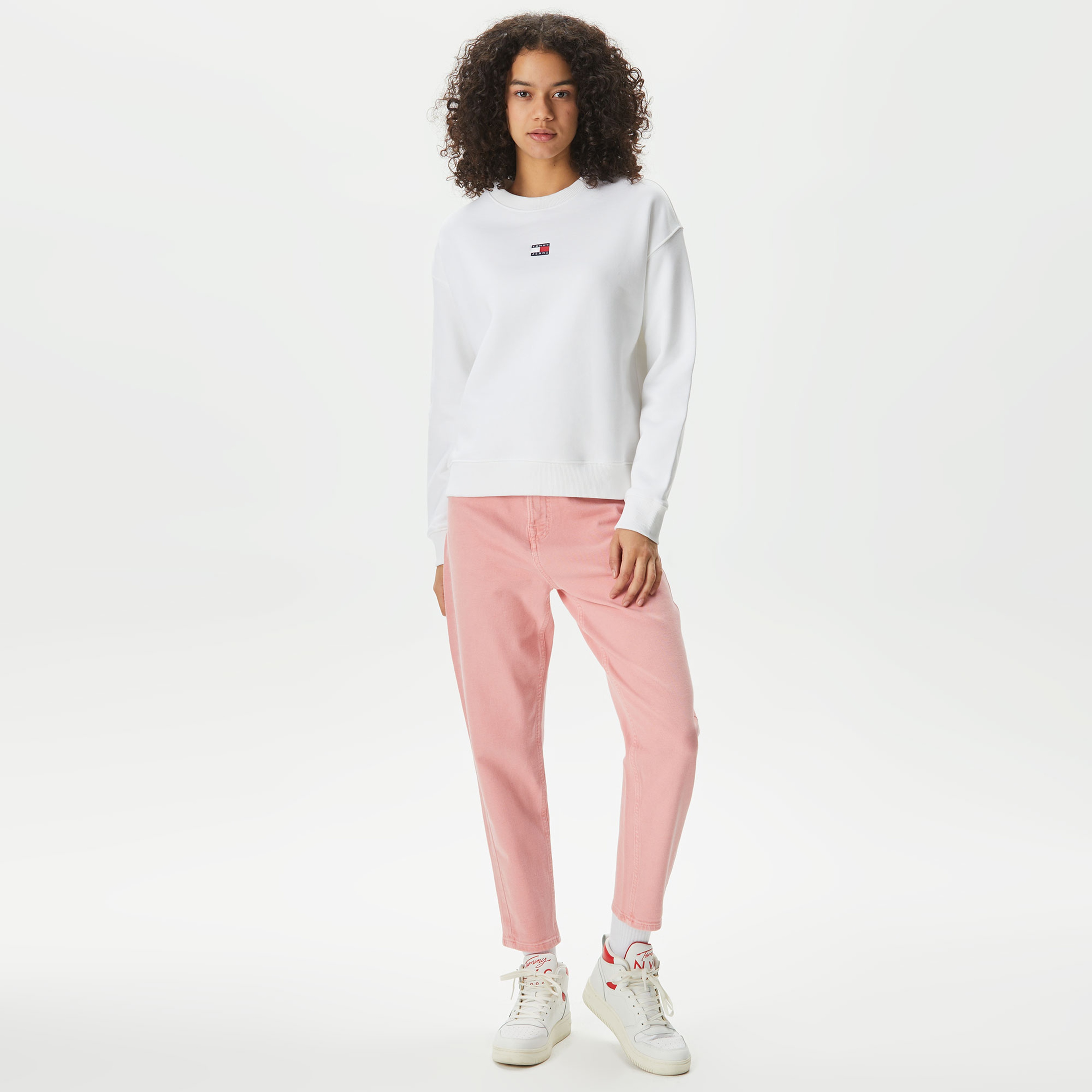 Tommy Hilfiger Kadın Beyaz Sweatshirt