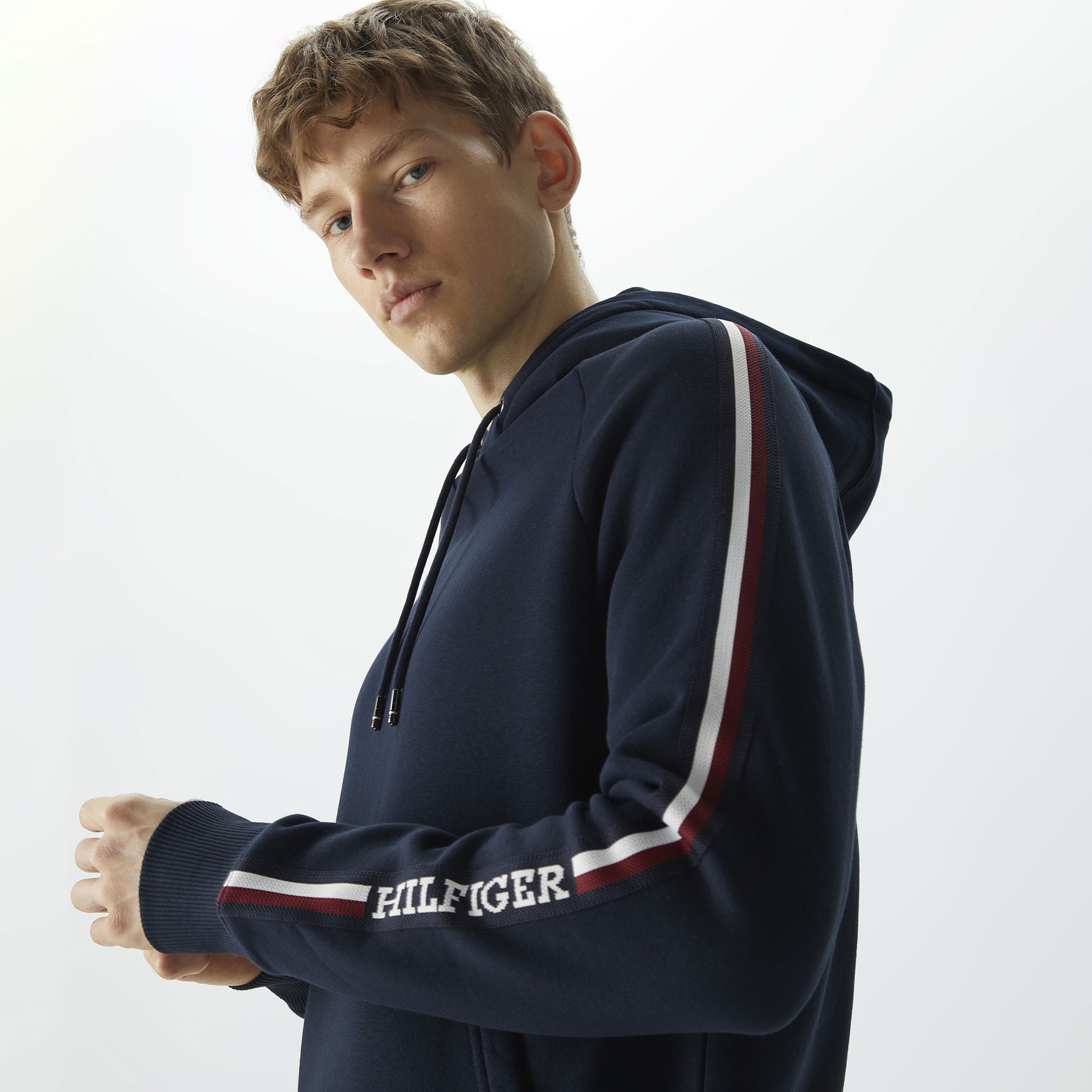 Tommy Hilfiger Erkek Mavi Sweatshirt