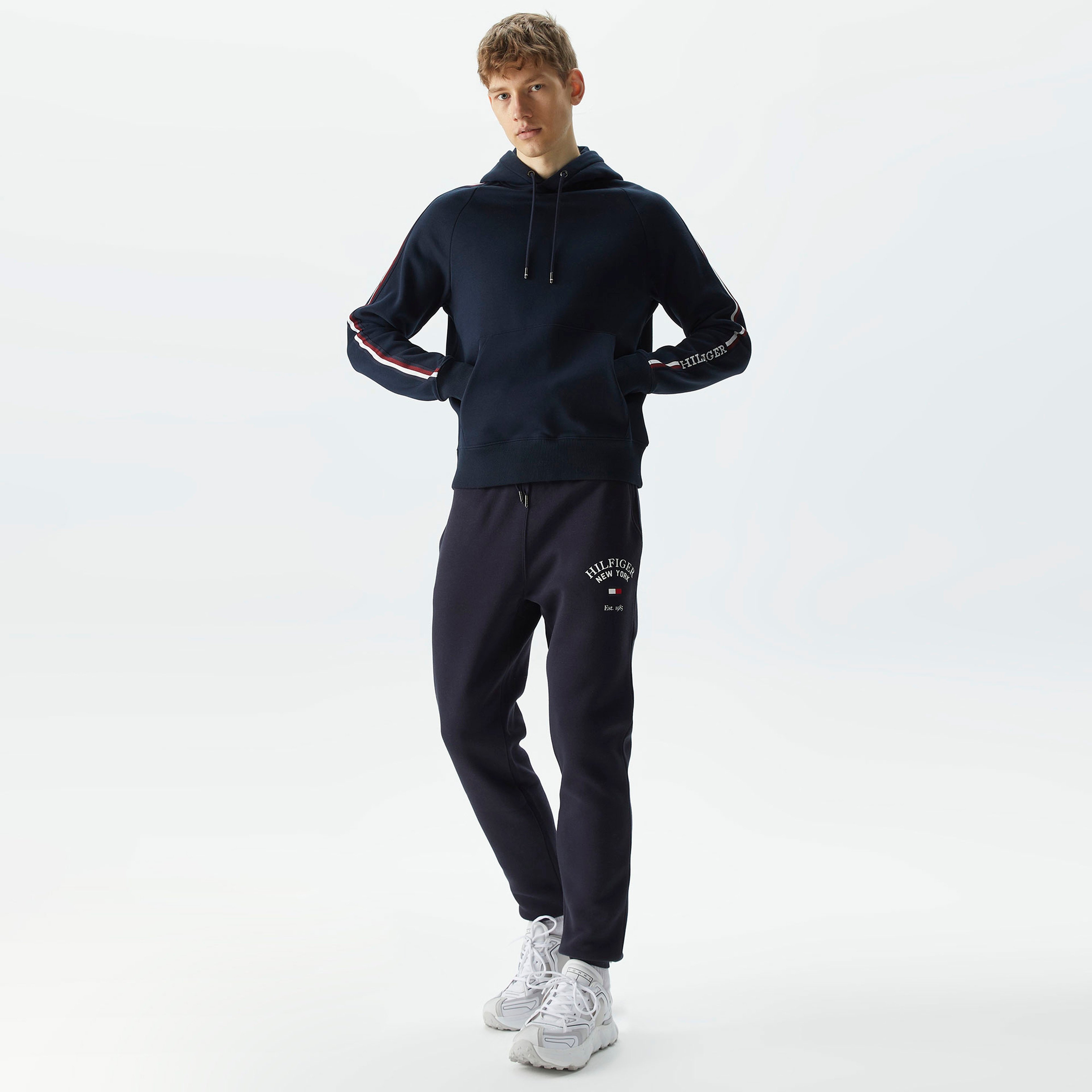 Tommy Hilfiger Erkek Mavi Sweatshirt