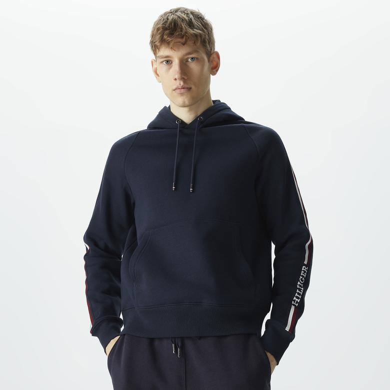 Tommy Hilfiger Erkek Mavi Sweatshirt