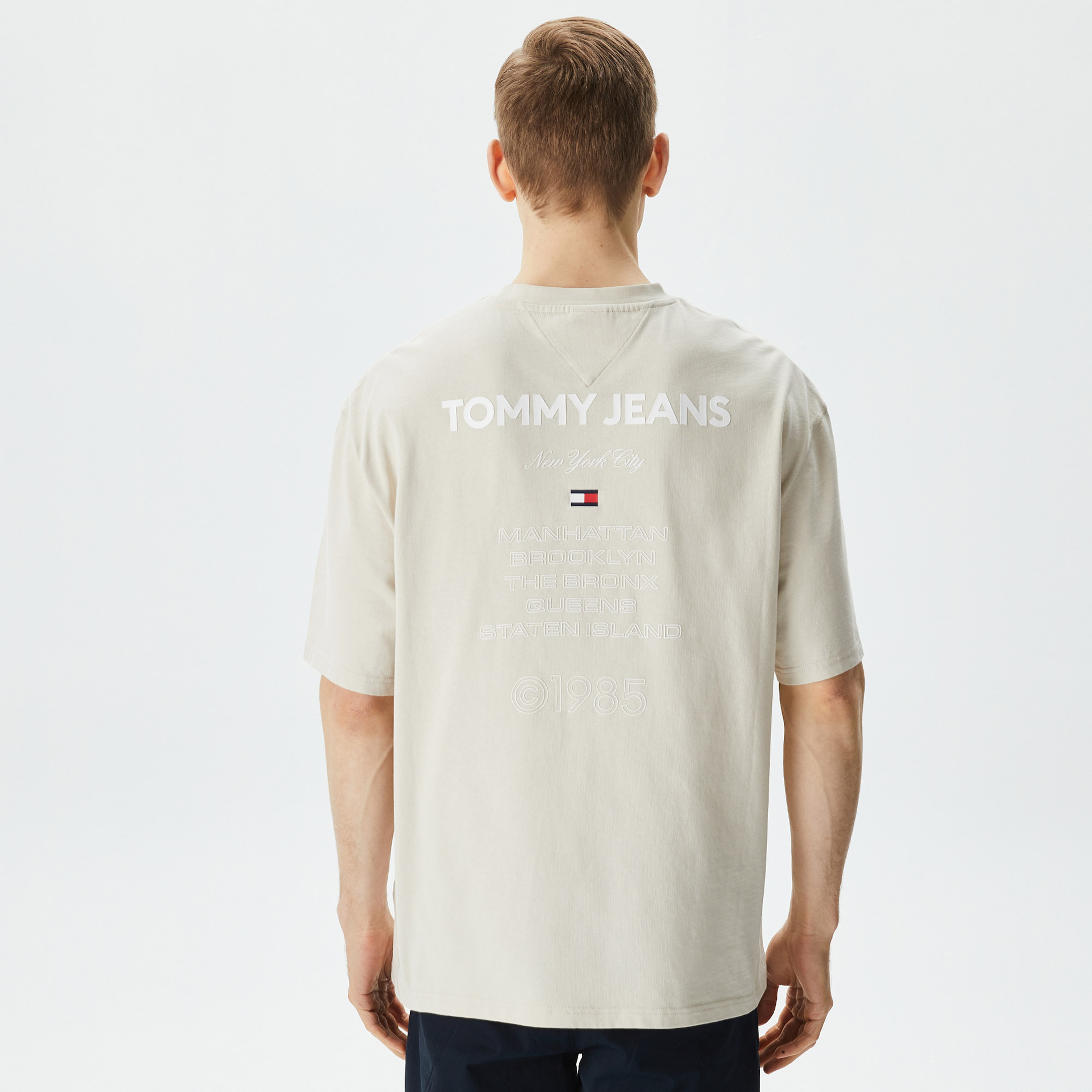 Tommy Hilfiger Erkek Bej Tshirt