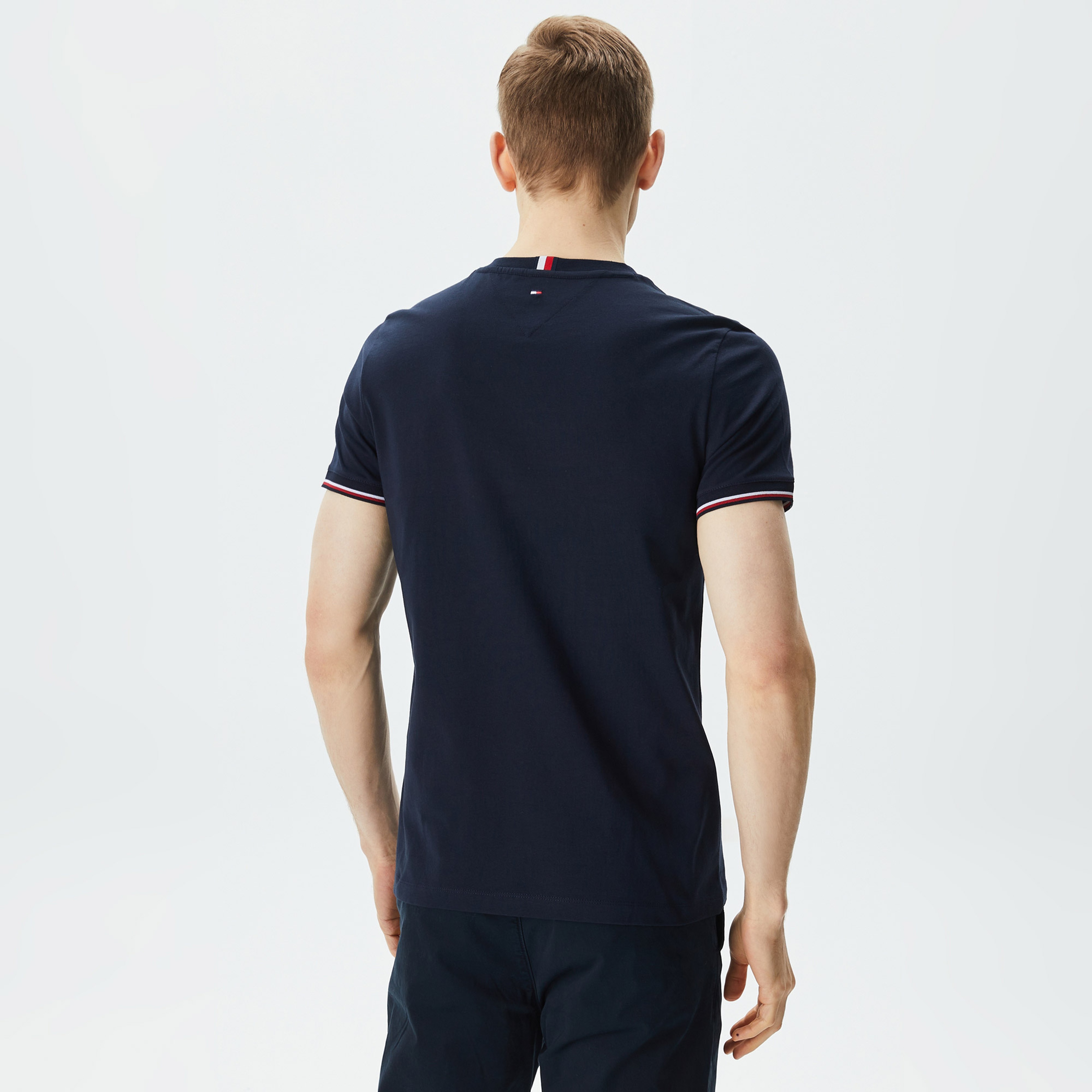 Tommy Hilfiger Erkek Mavi Tshirt