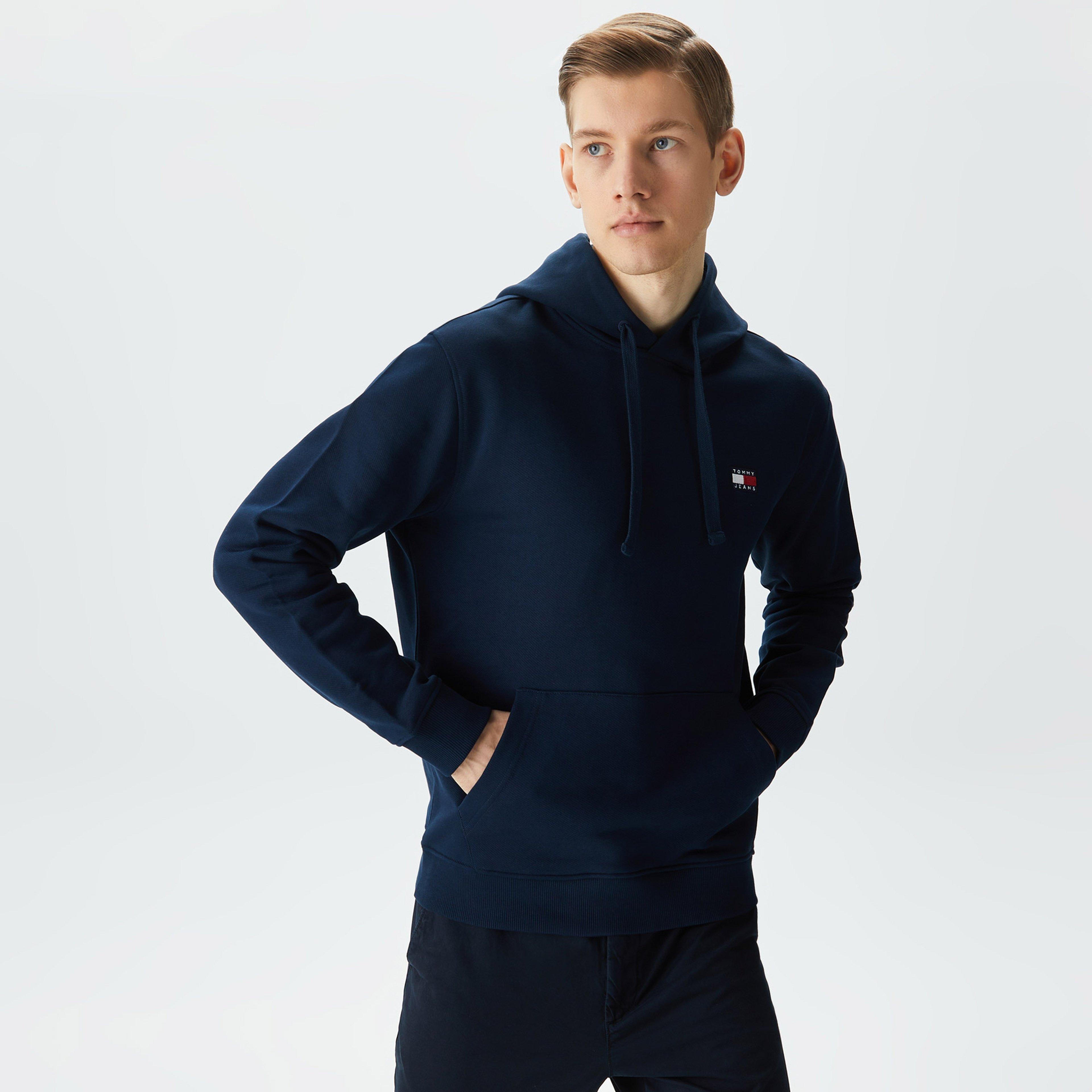 Tommy Hilfiger Erkek Mavi Sweatshirt