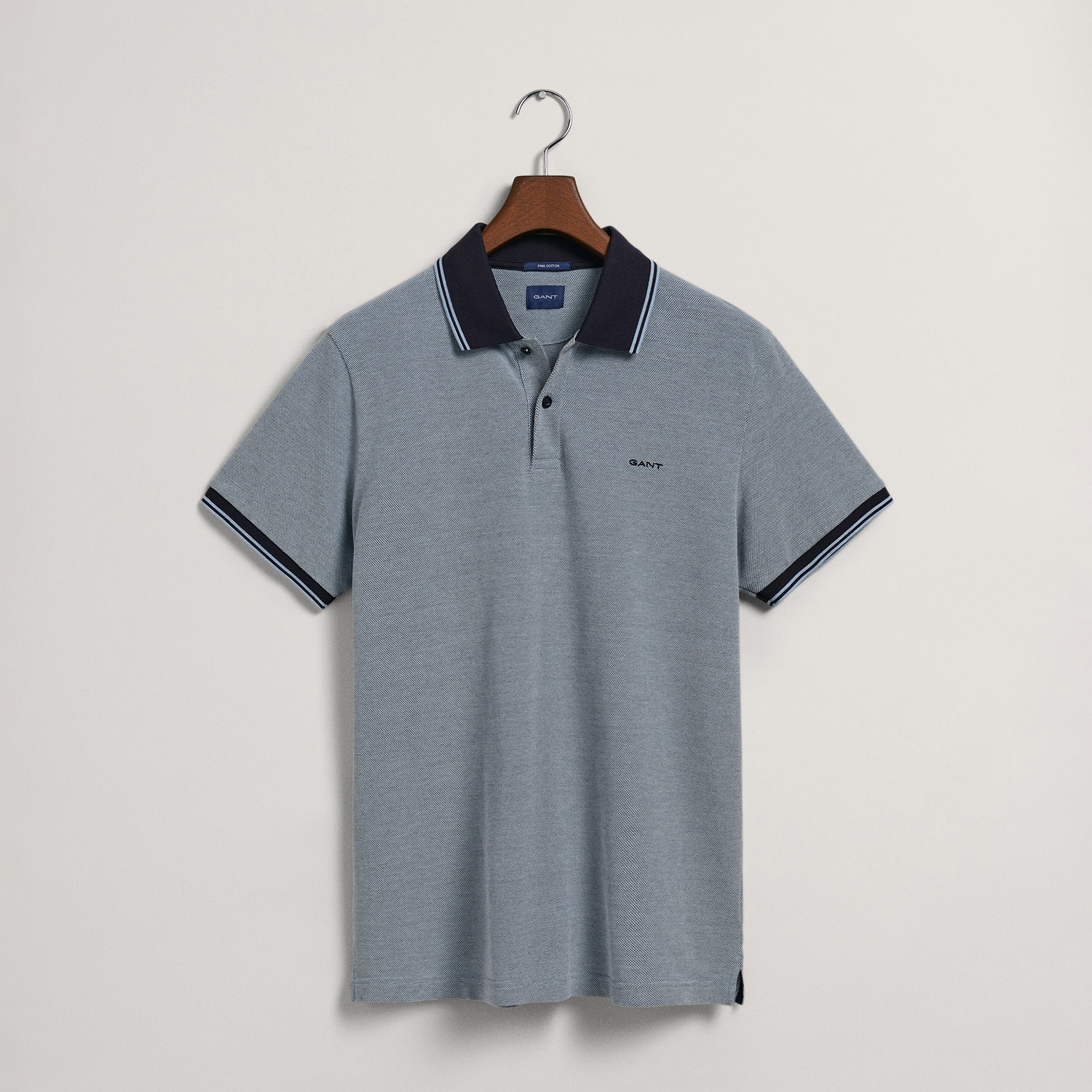 GANT Erkek Mavi Regular Fit Polo