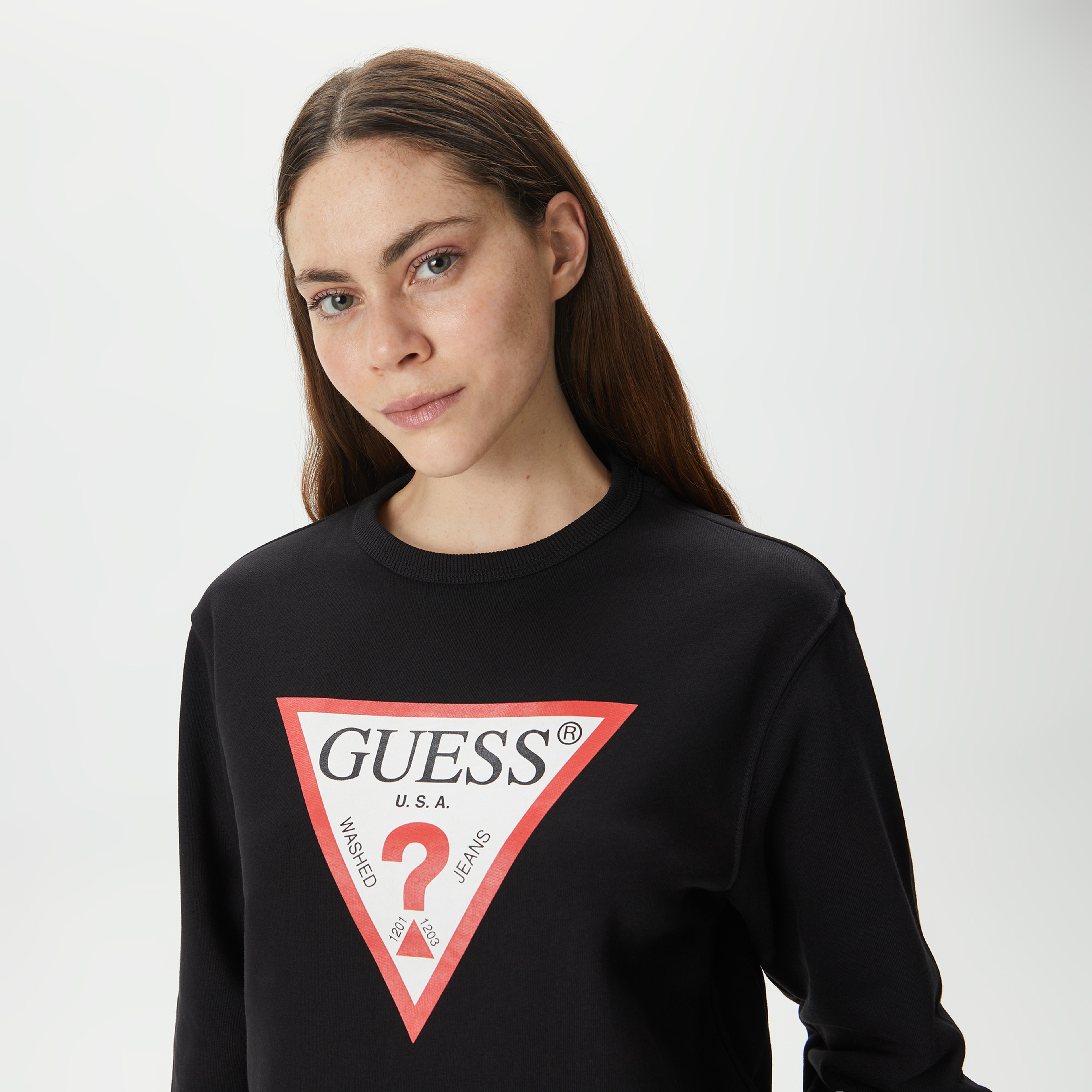 Guess Kadın Siyah Sweatshirt