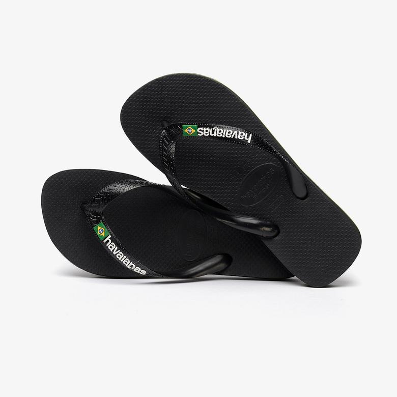 Havaianas Brasil Logo Unisex Siyah Terlik