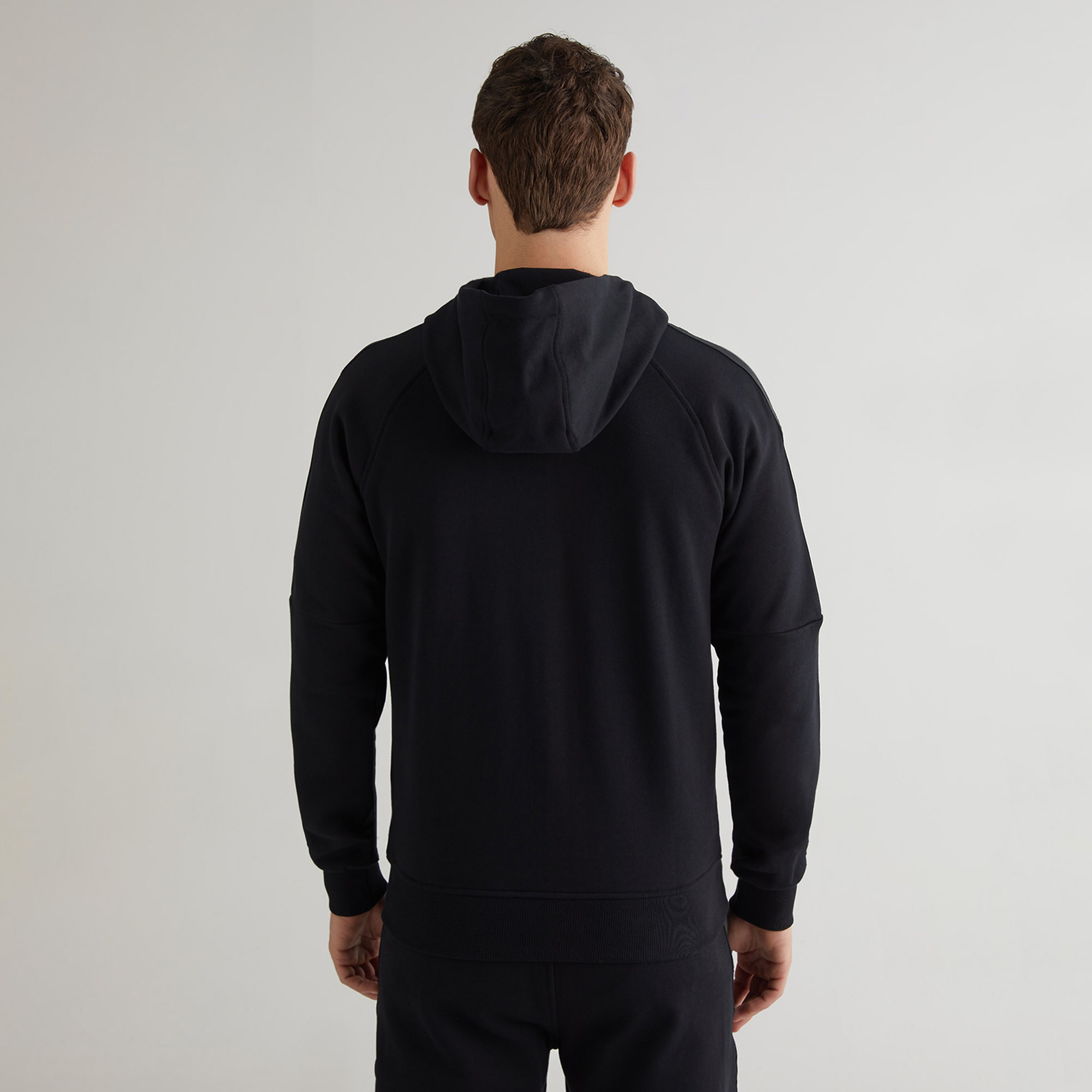GANT Erkek Siyah Regular Fit Fermuarlı Logolu Sweatshirt