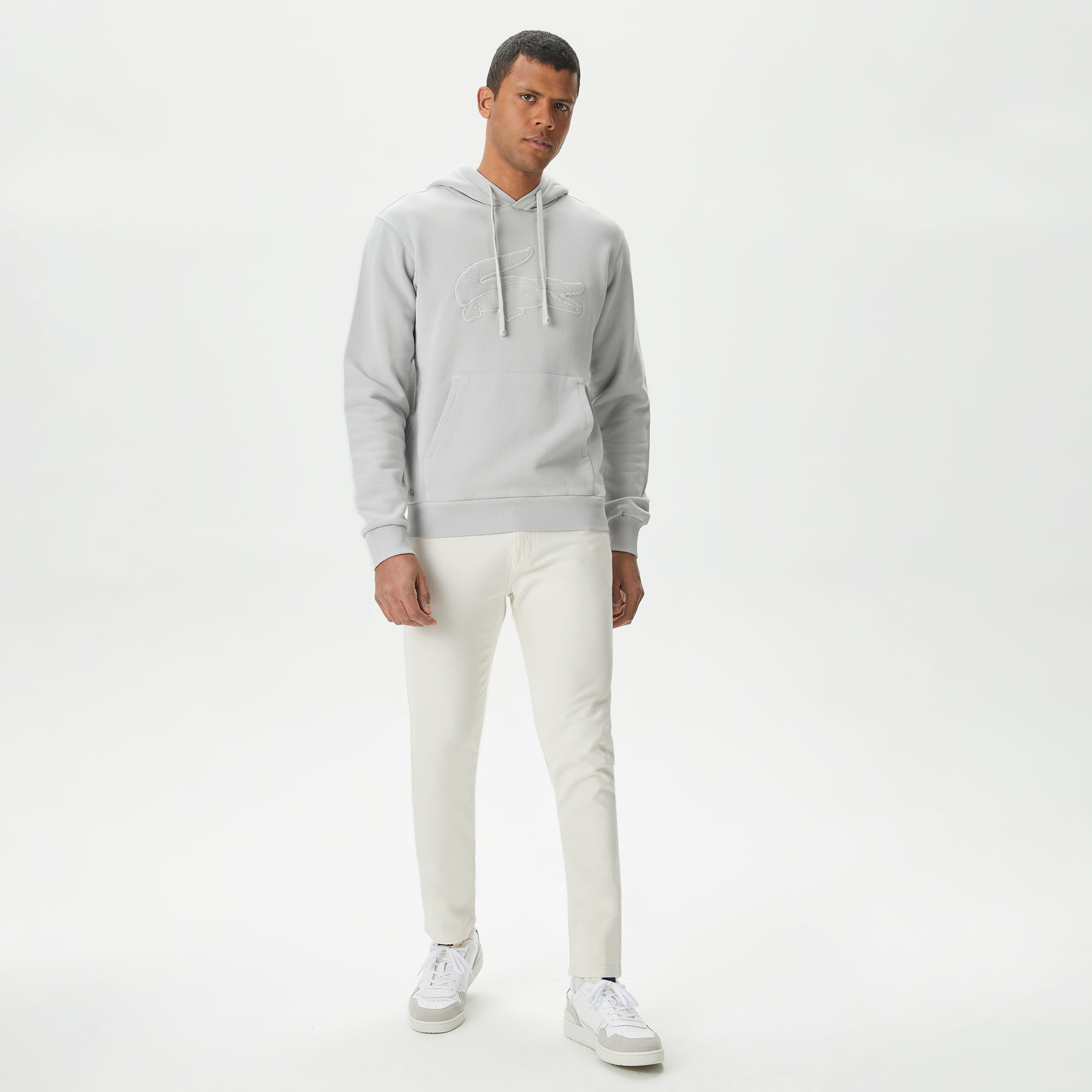 Erkek Slim Fit Krem Pantolon