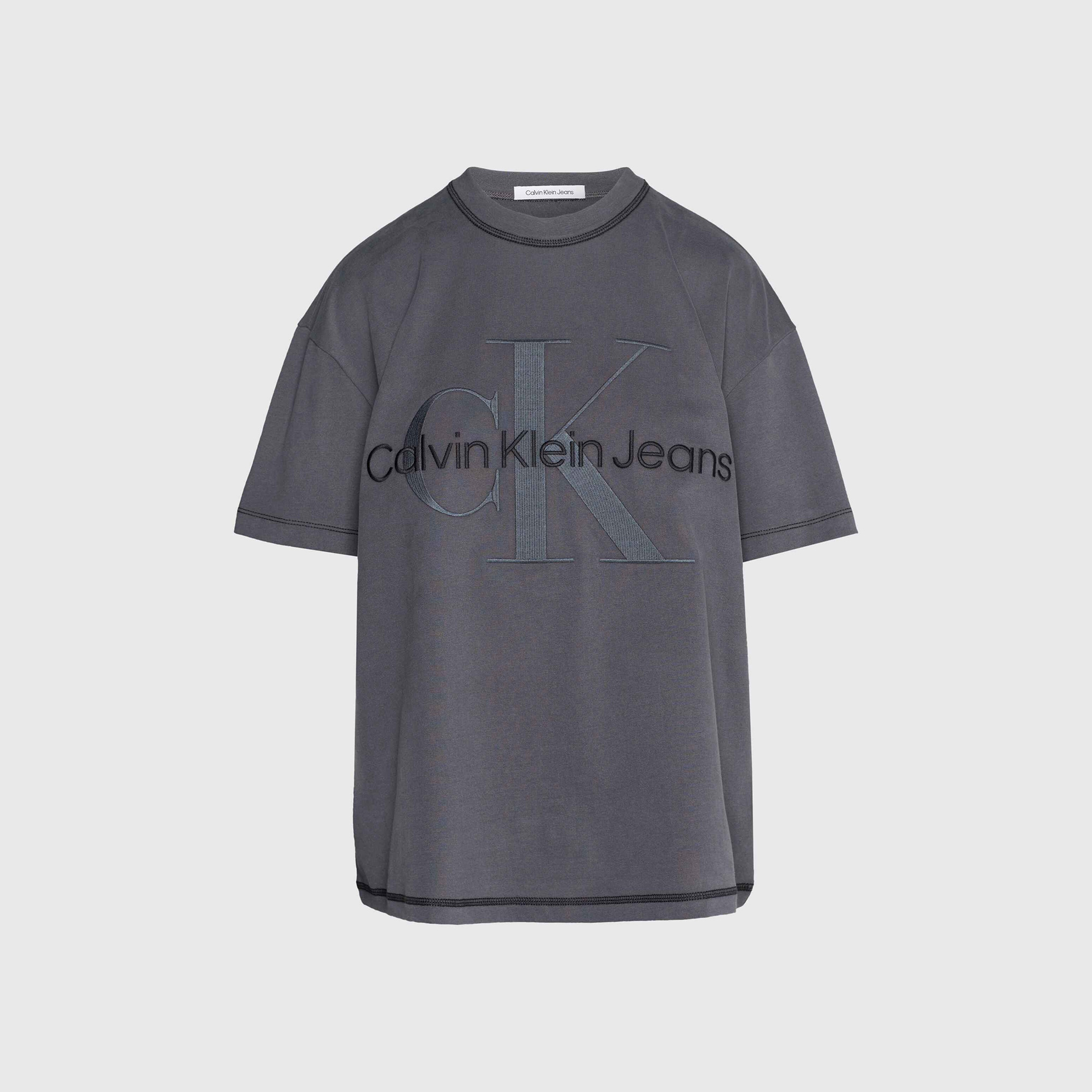 Calvin Klein Kadın Gri Tshirt