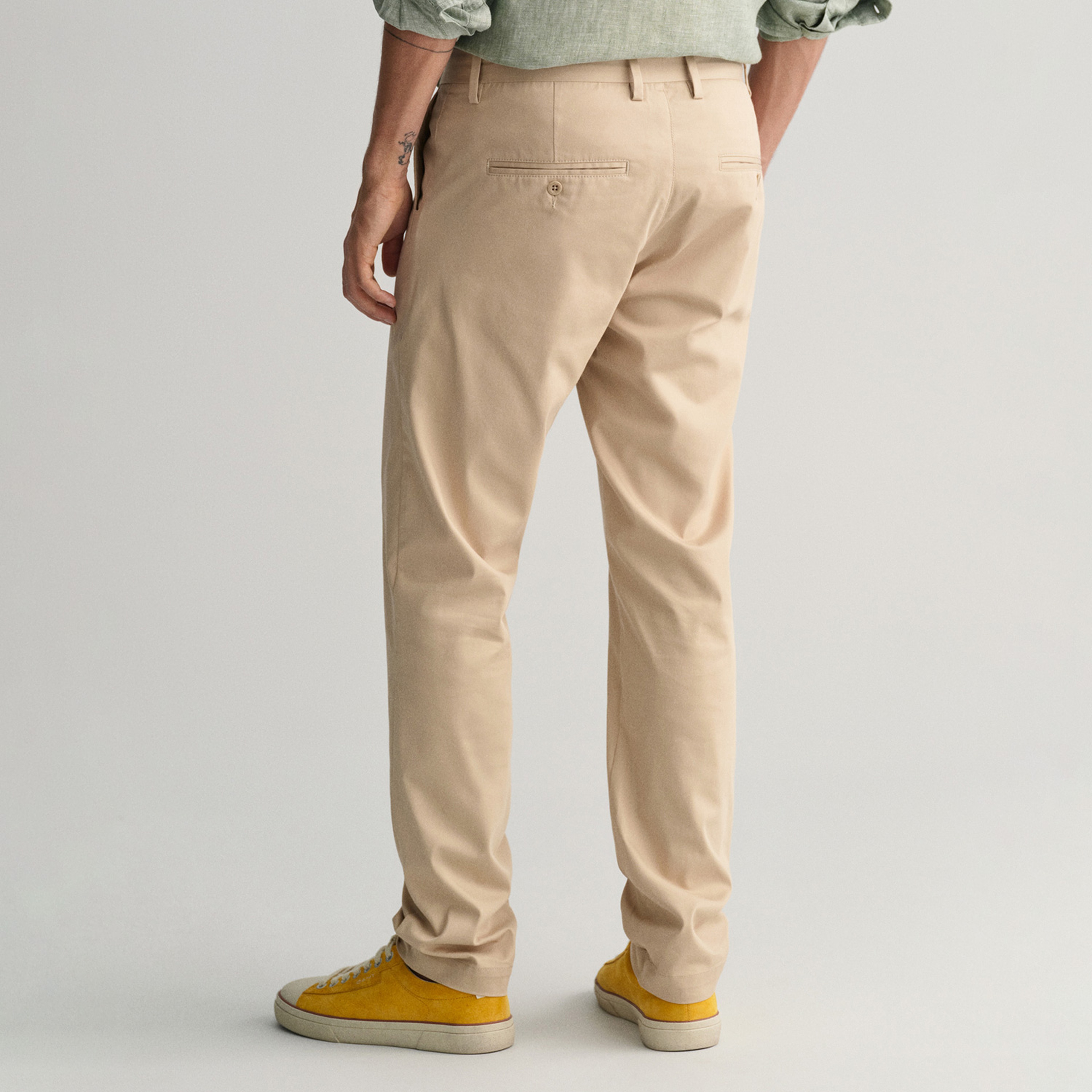 GANT Erkek Bej Slim Fit Pantolon