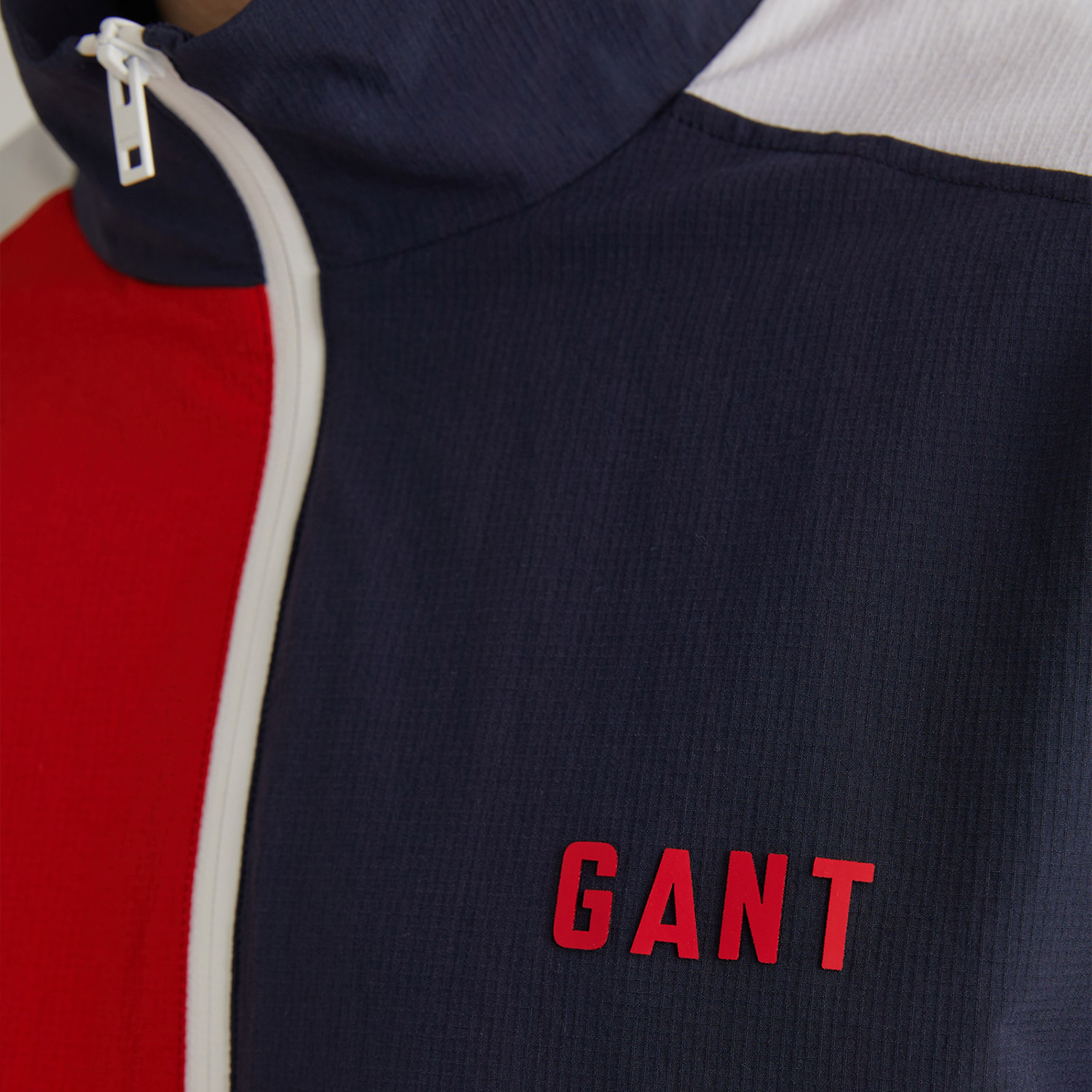 GANT Erkek Lacivert Dik Yaka Renk Bloklu Ceket